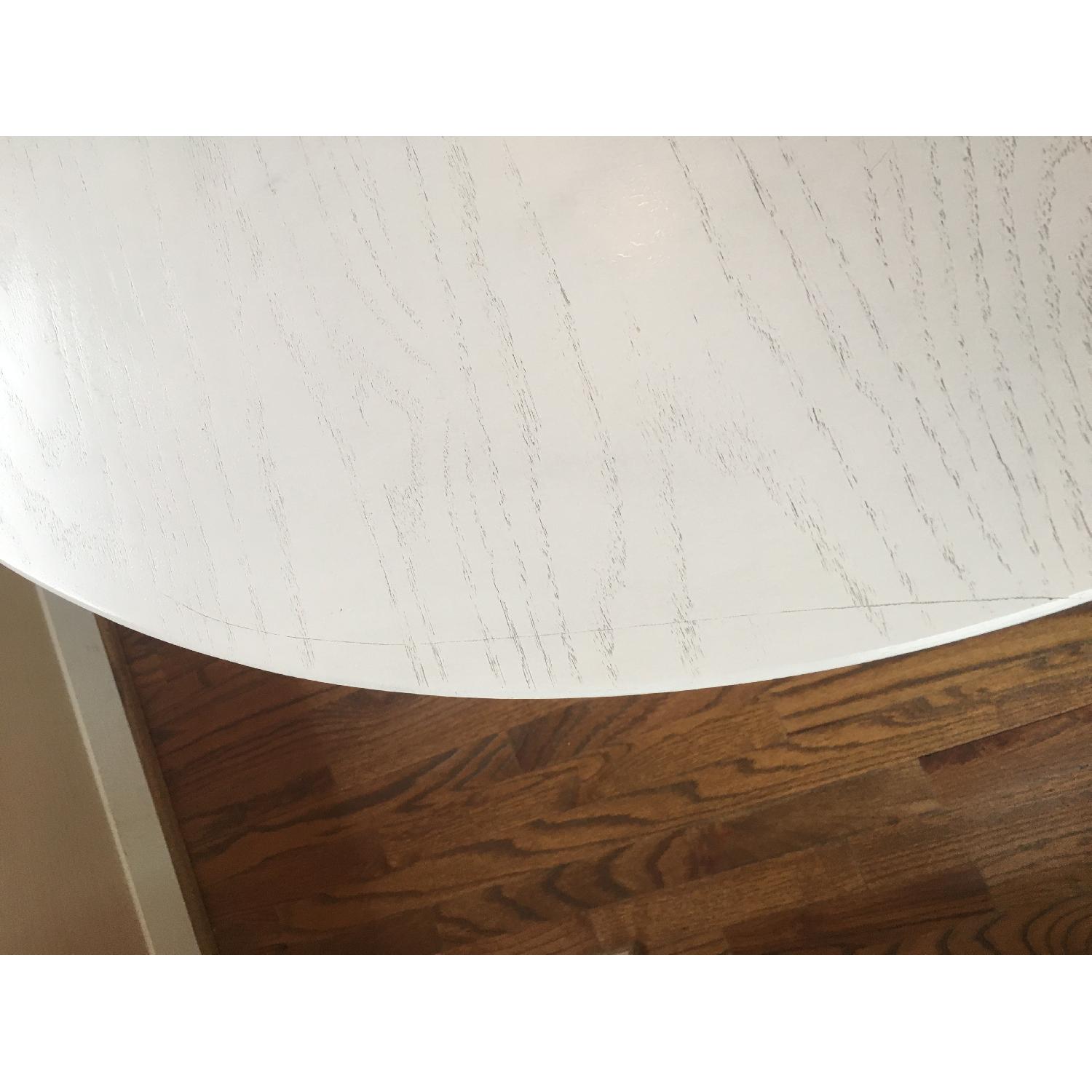 Crate & Barrel Avalon White Extension Dining Table - image-10