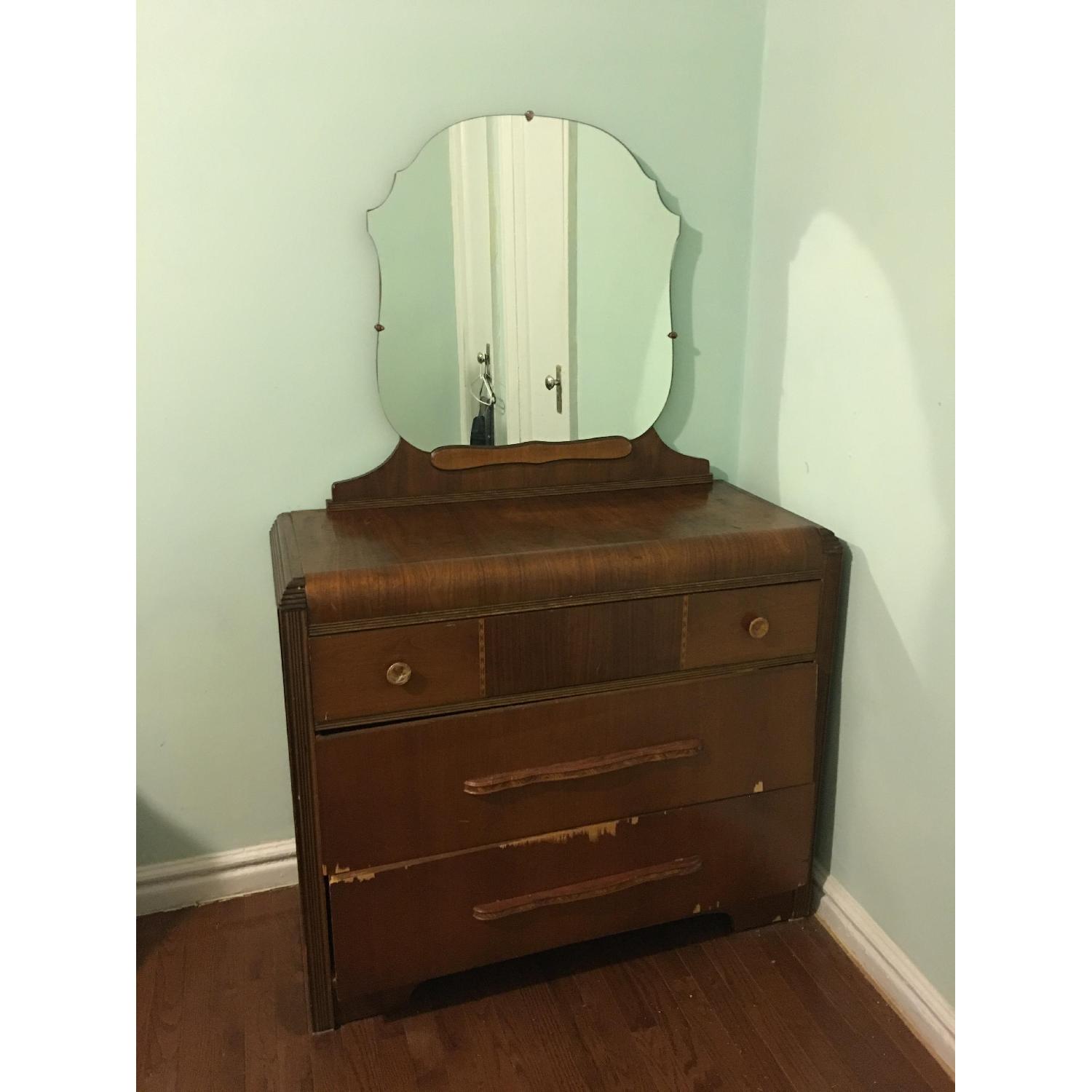 Art Deco Waterfall 3 Drawer Dresser - image-1