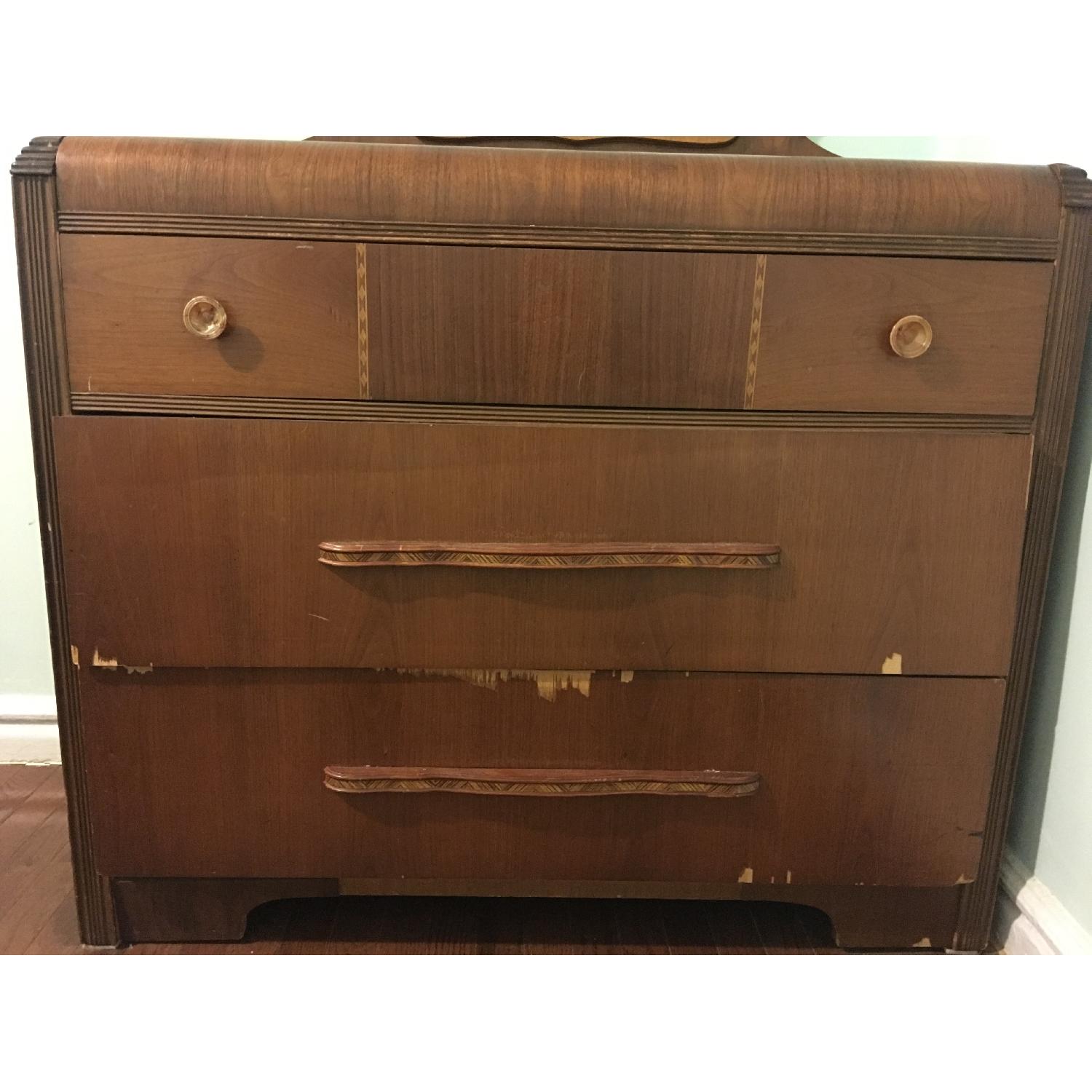 Art Deco Waterfall 3 Drawer Dresser - image-4