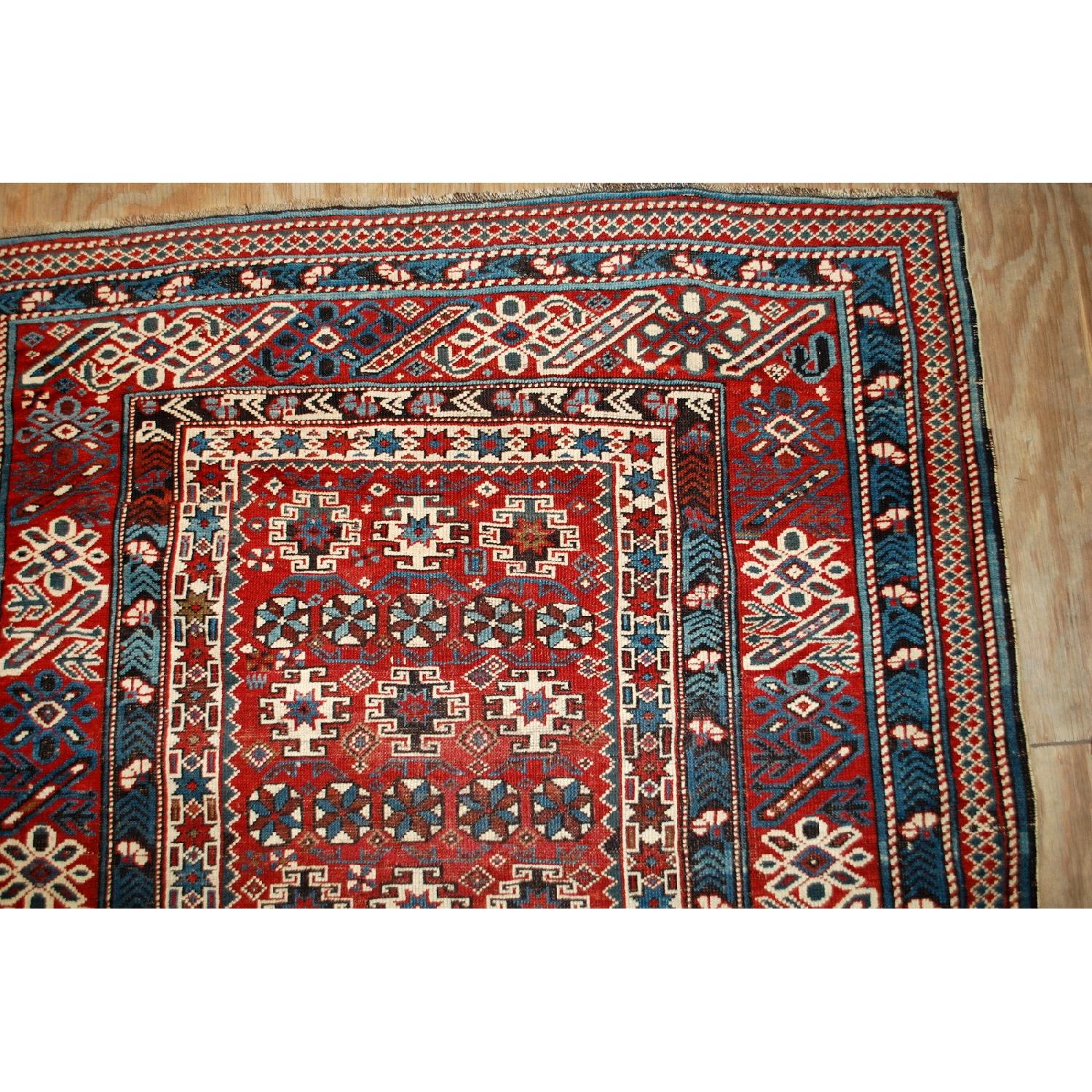 Antique 1880s Caucasian Chichi Rug - AptDeco