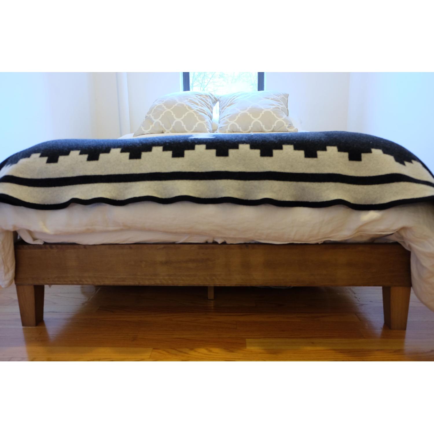 Priage Solid Wood Rustic Pine Platform Bed - image-2