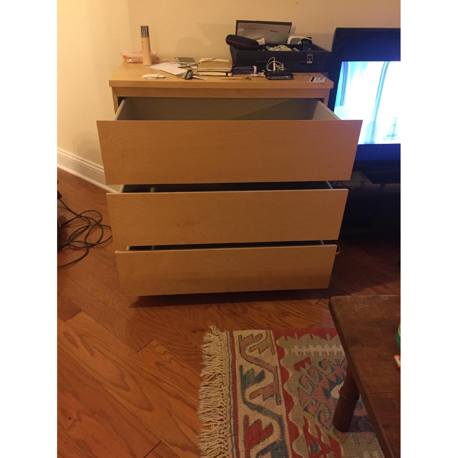 Ikea Malm 3Drawer Dresser AptDeco