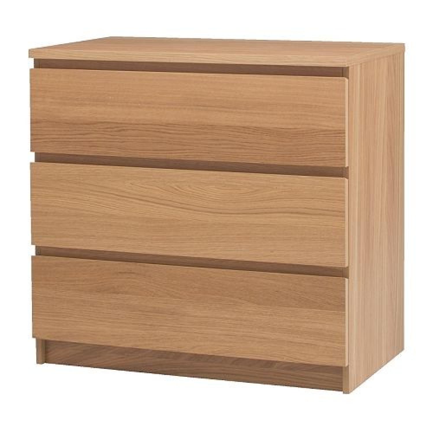 Ikea Malm 3Drawer Dresser AptDeco
