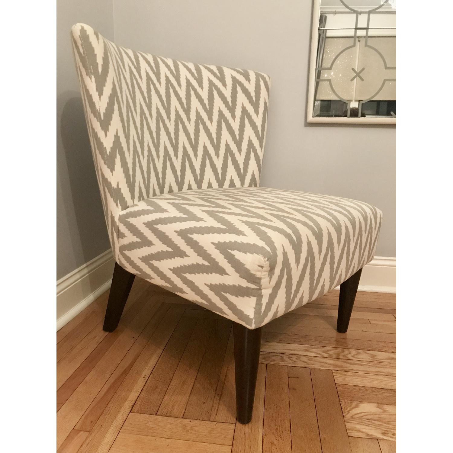 West Elm Chevron Wingback Chair - image-3