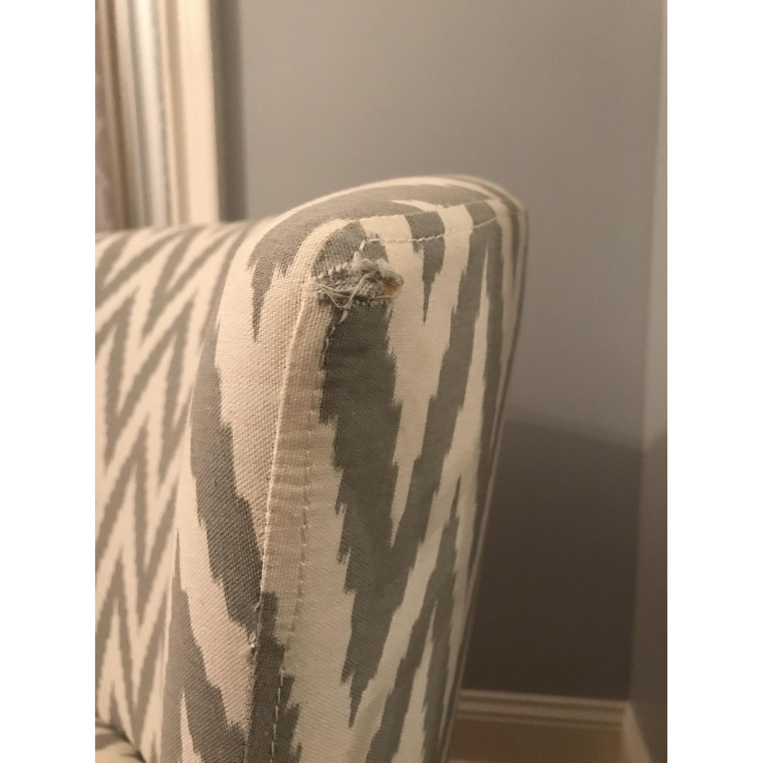 West Elm Chevron Wingback Chair - image-9