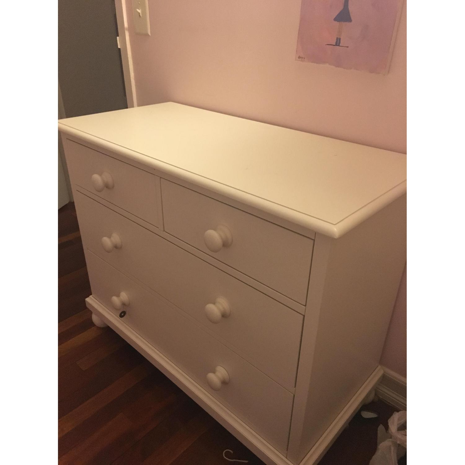 brown kids dresser white Benzara Kara 40 Inch Kids Tall Dresser Chest, 4 Drawers, Open Handles, White,  Brown