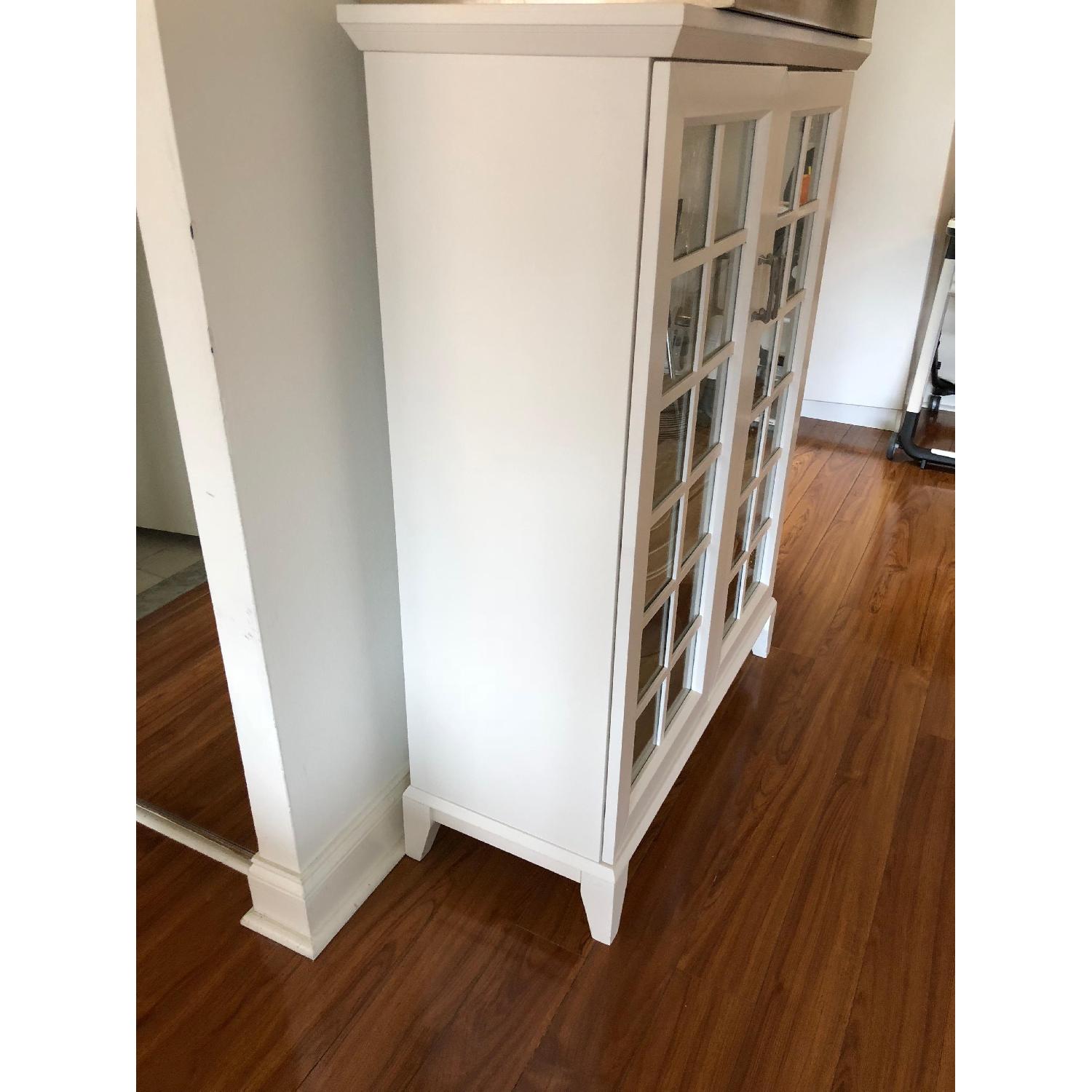 Crate & Barrel Paterson White China Cabinet - image-3