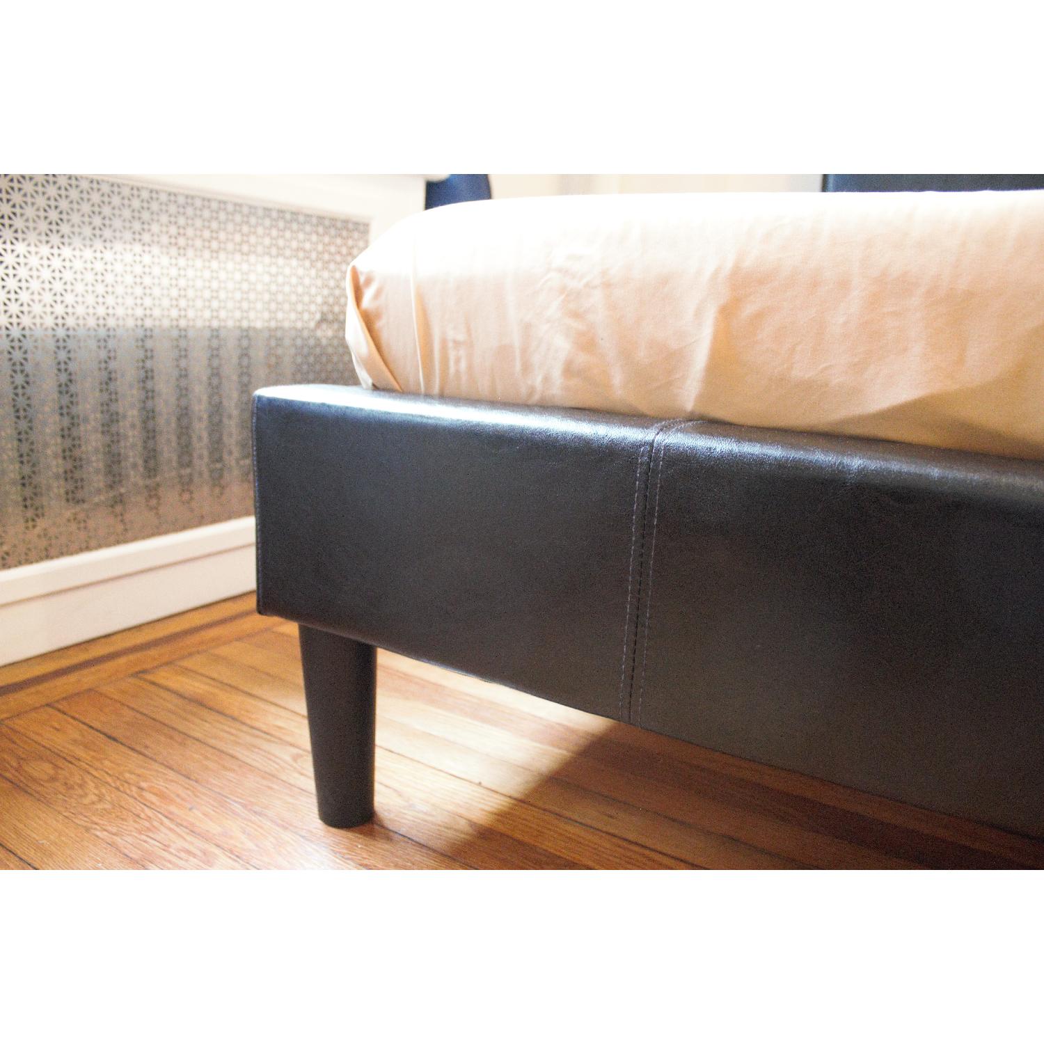 Zinus Deluxe Faux Leather Upholstered Platform Bed - image-3