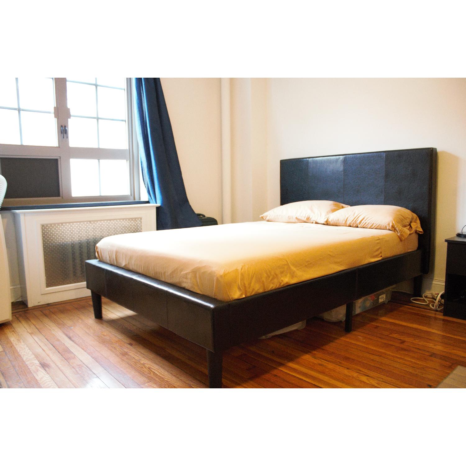 Zinus Deluxe Faux Leather Upholstered Platform Bed - image-4