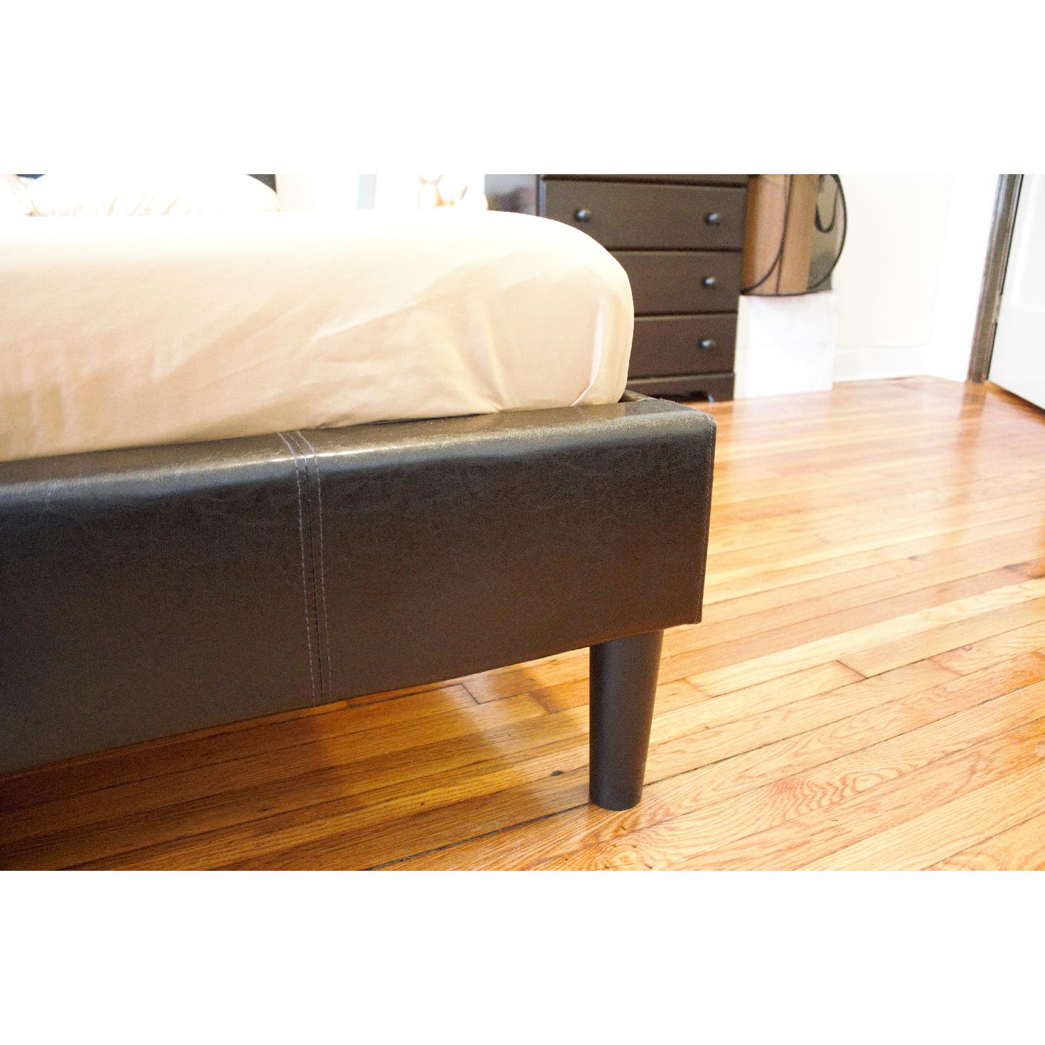 Zinus Deluxe Faux Leather Upholstered Platform Bed - image-5