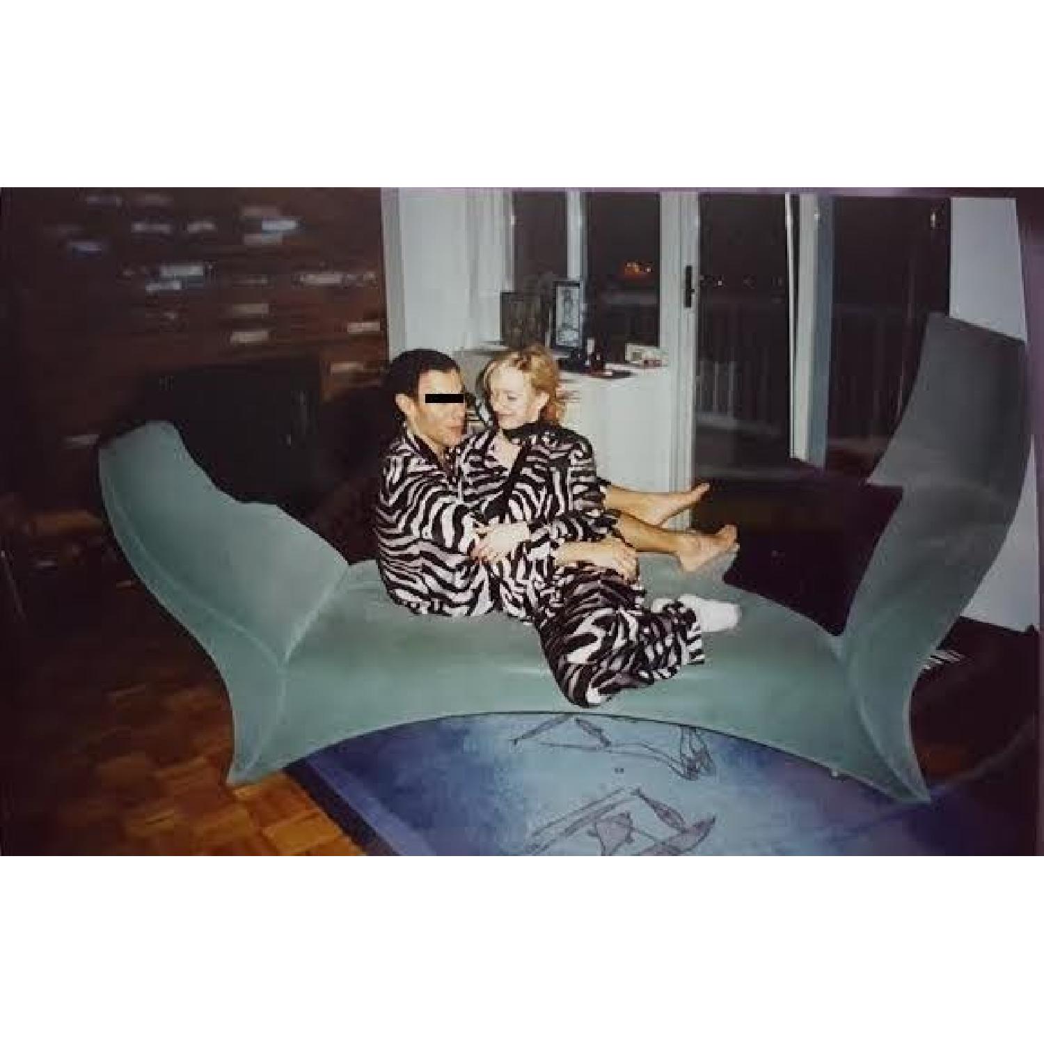 See Furniture Light Green Velvet Chaise Lounge - image-5