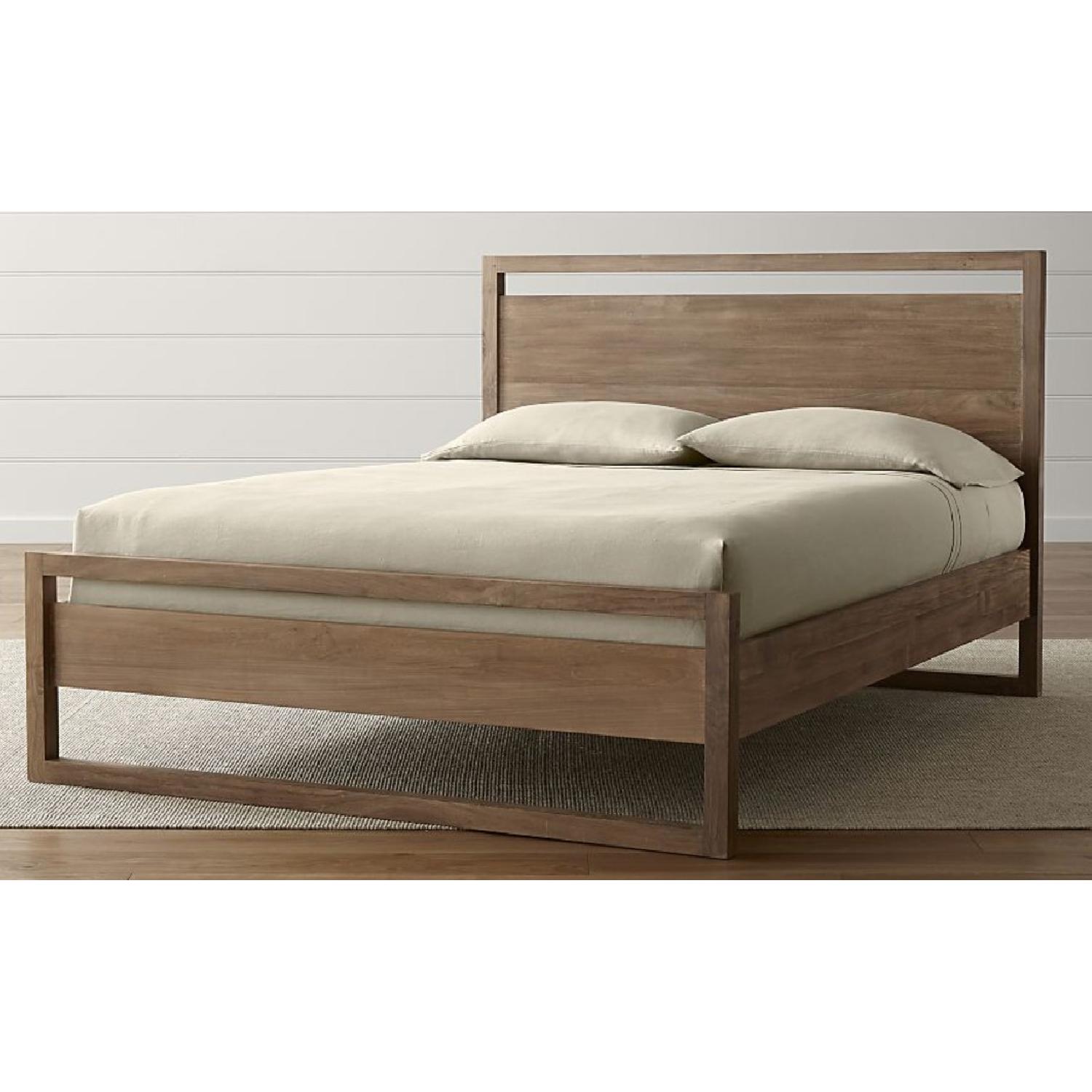 Crate & Barrel Linea II Queen Bed - image-1