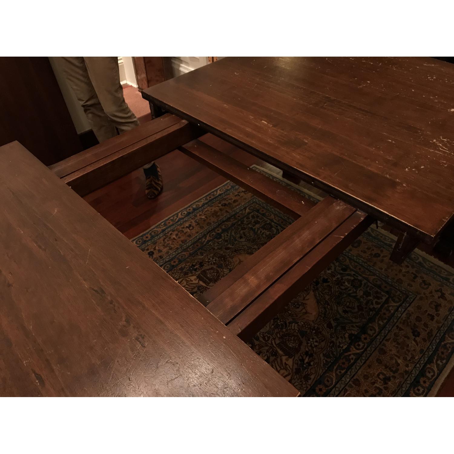 Pottery Barn Mahogany Expandable Dining Table - image-12