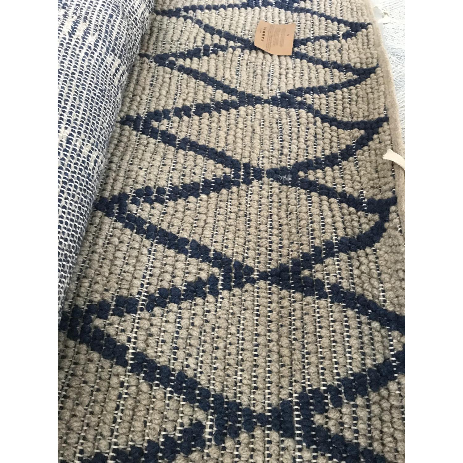 West Elm Knotted Diamonds Wool Area Rug - image-4