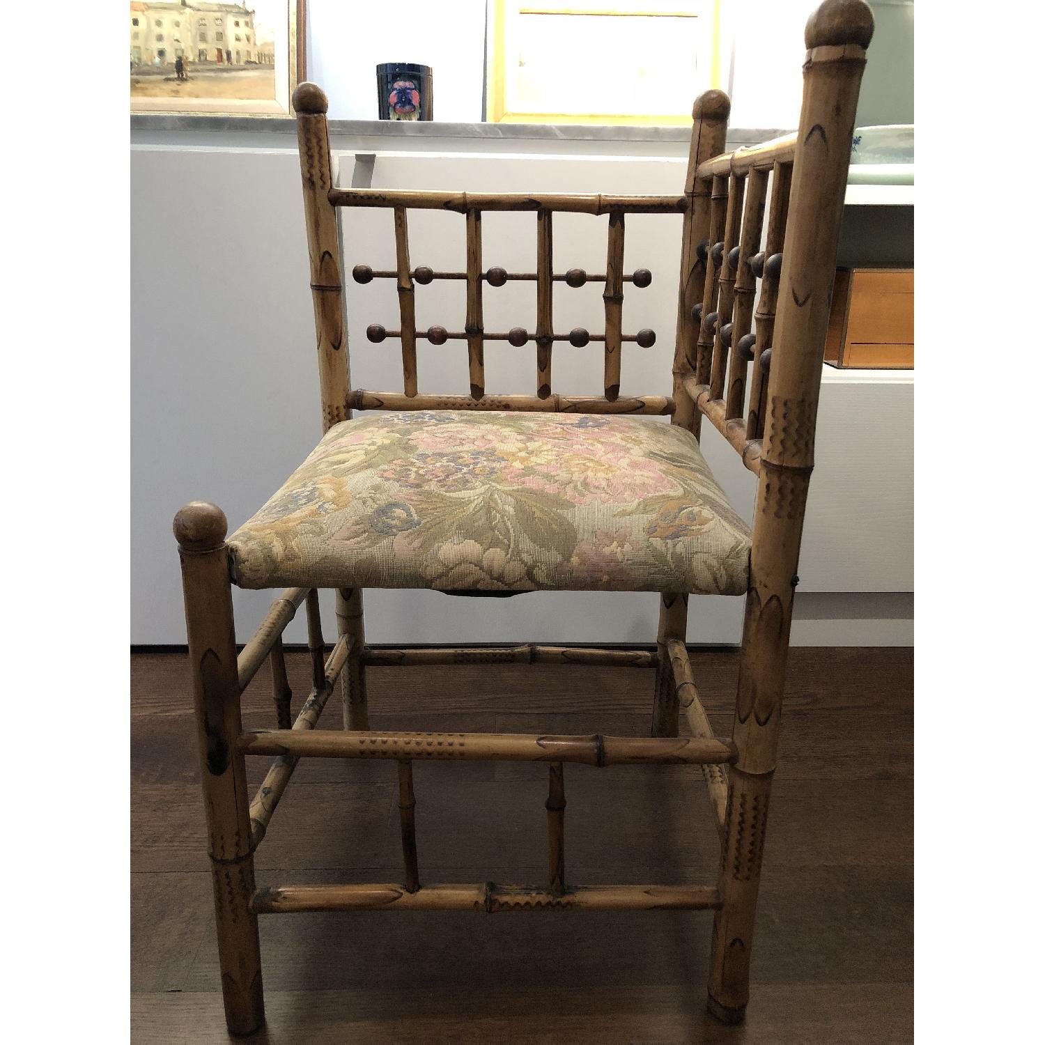 Vintage Victorian Bamboo Corner Chair - image-3