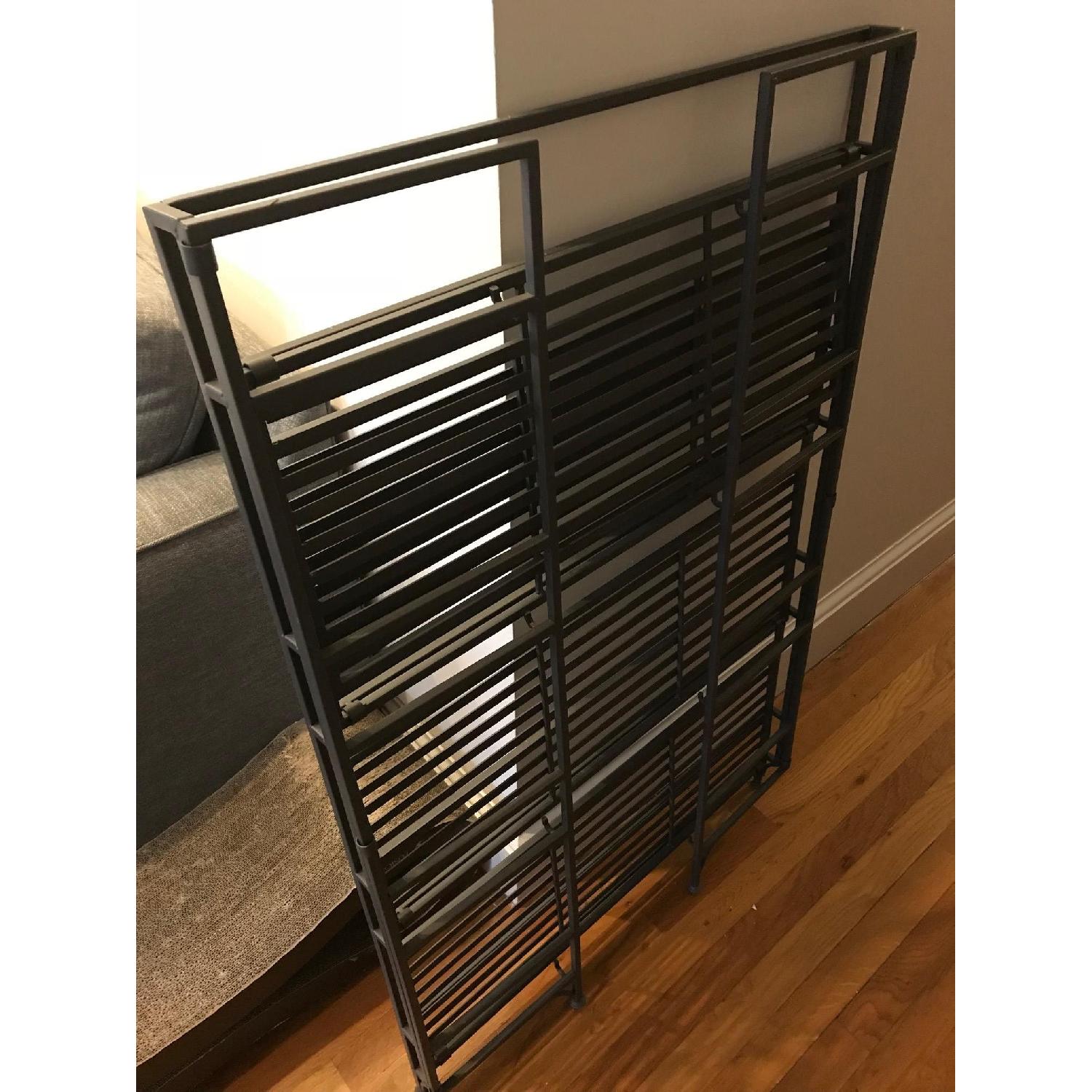 Container Store 4Shelf Iron Folding Bookshelf AptDeco