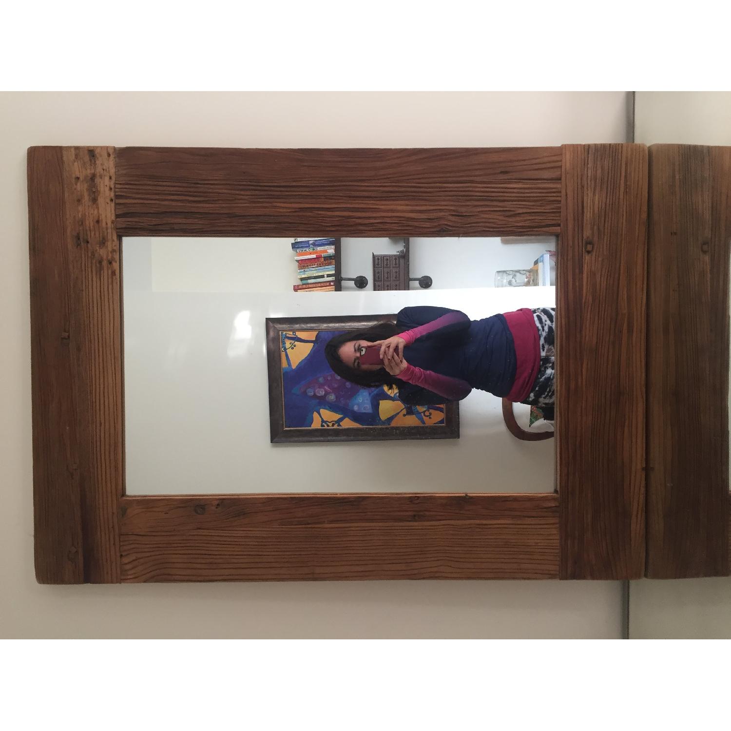 Pottery Barn Rustic Barn Door Mirror - image-2