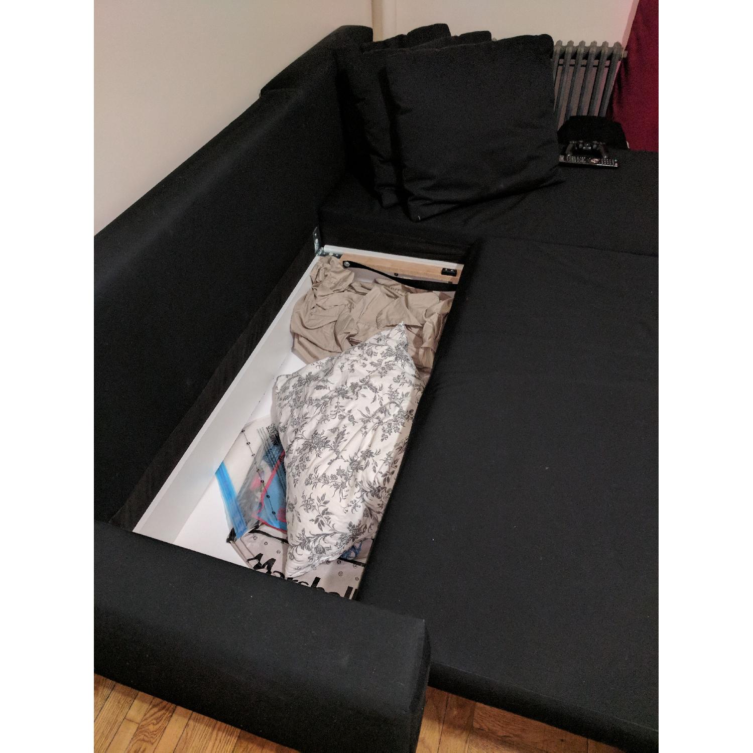 Ikea Lugnvik Sleeper Sofa w/ Storage - image-4