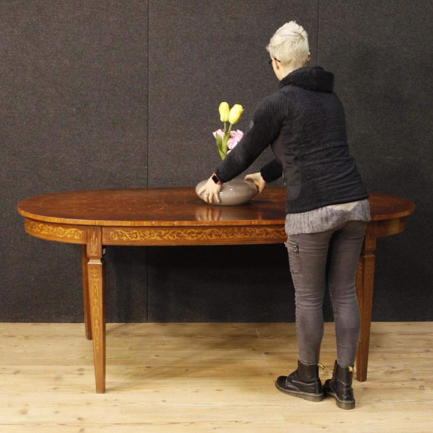 Louis XVI Style Italian Inlaid Dining Table - image-11