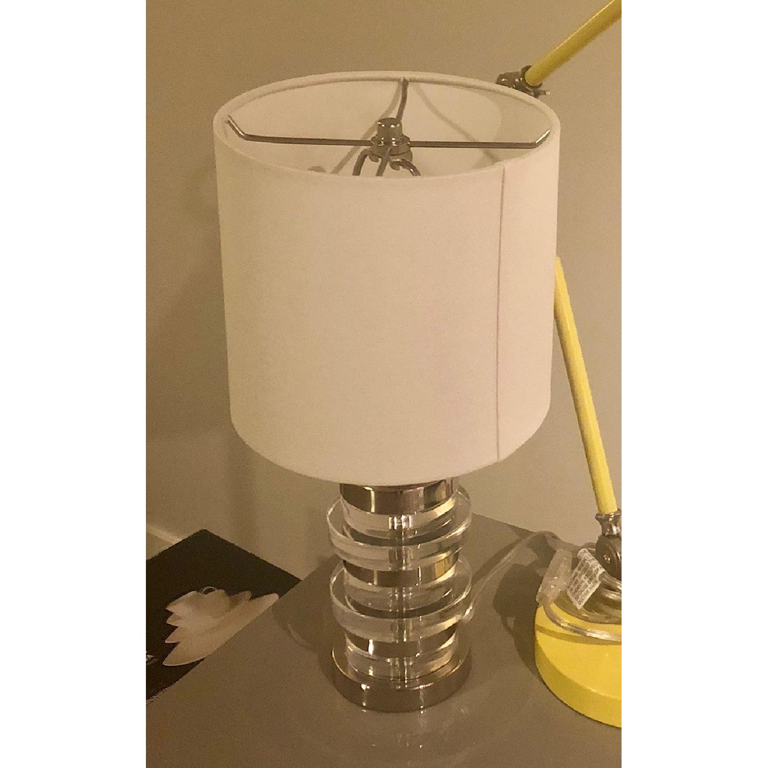 West Elm Small Silver Table Lamp - image-1