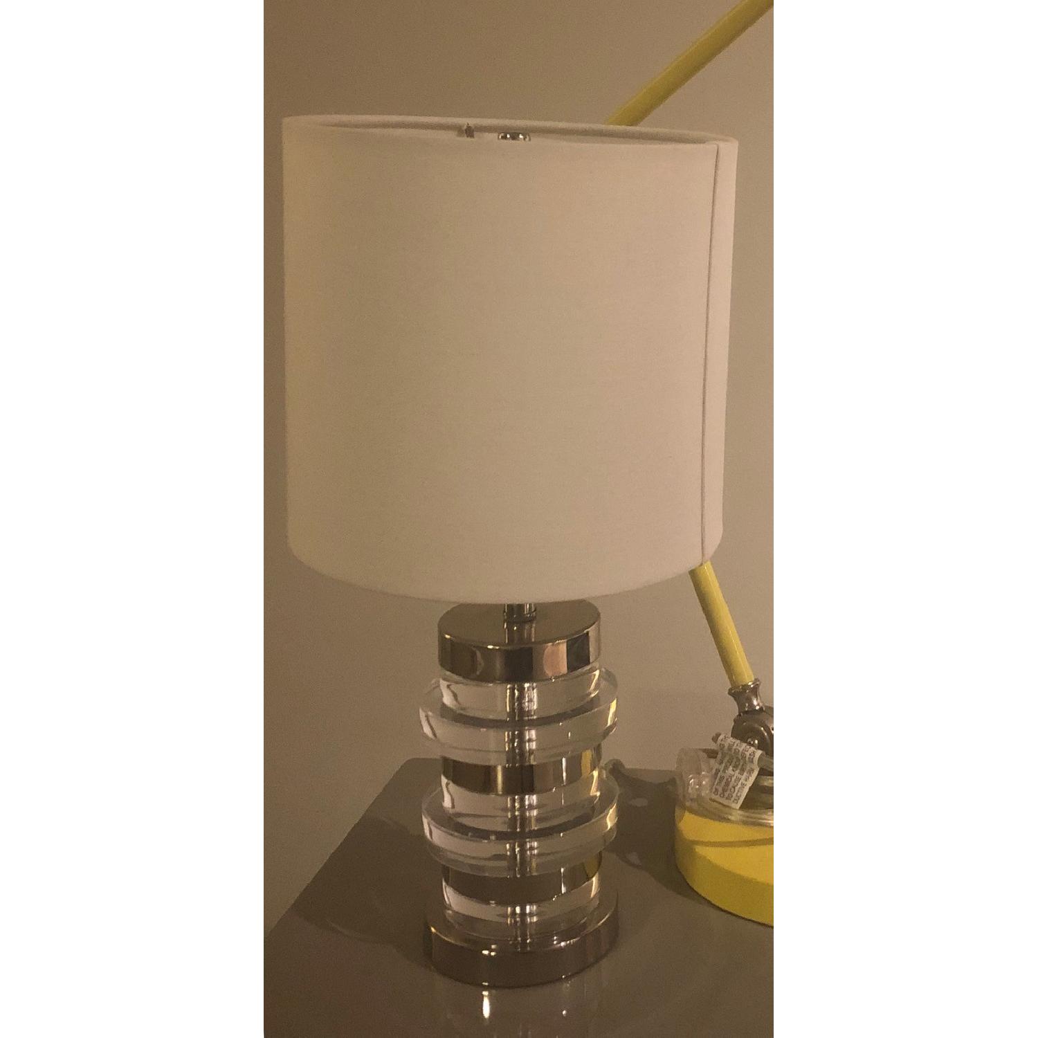 West Elm Small Silver Table Lamp - image-2