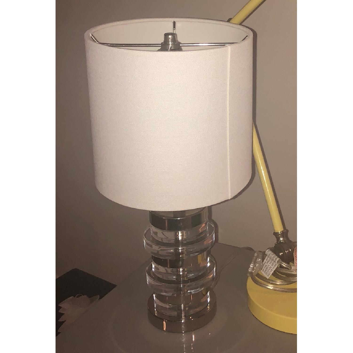West Elm Small Silver Table Lamp - image-3
