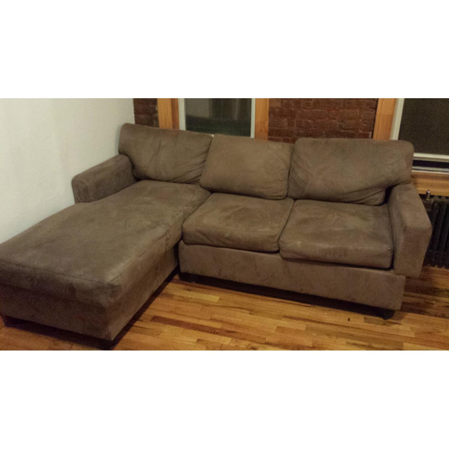 Macy S Microsuede Sectional Sofa Aptdeco