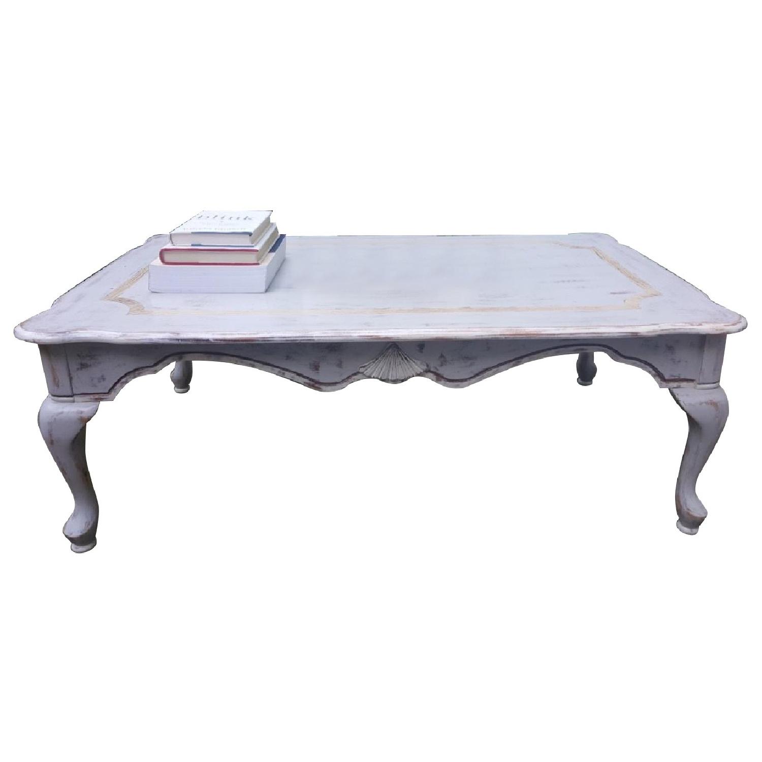 Vintage Shabby Chic Coffee Table AptDeco