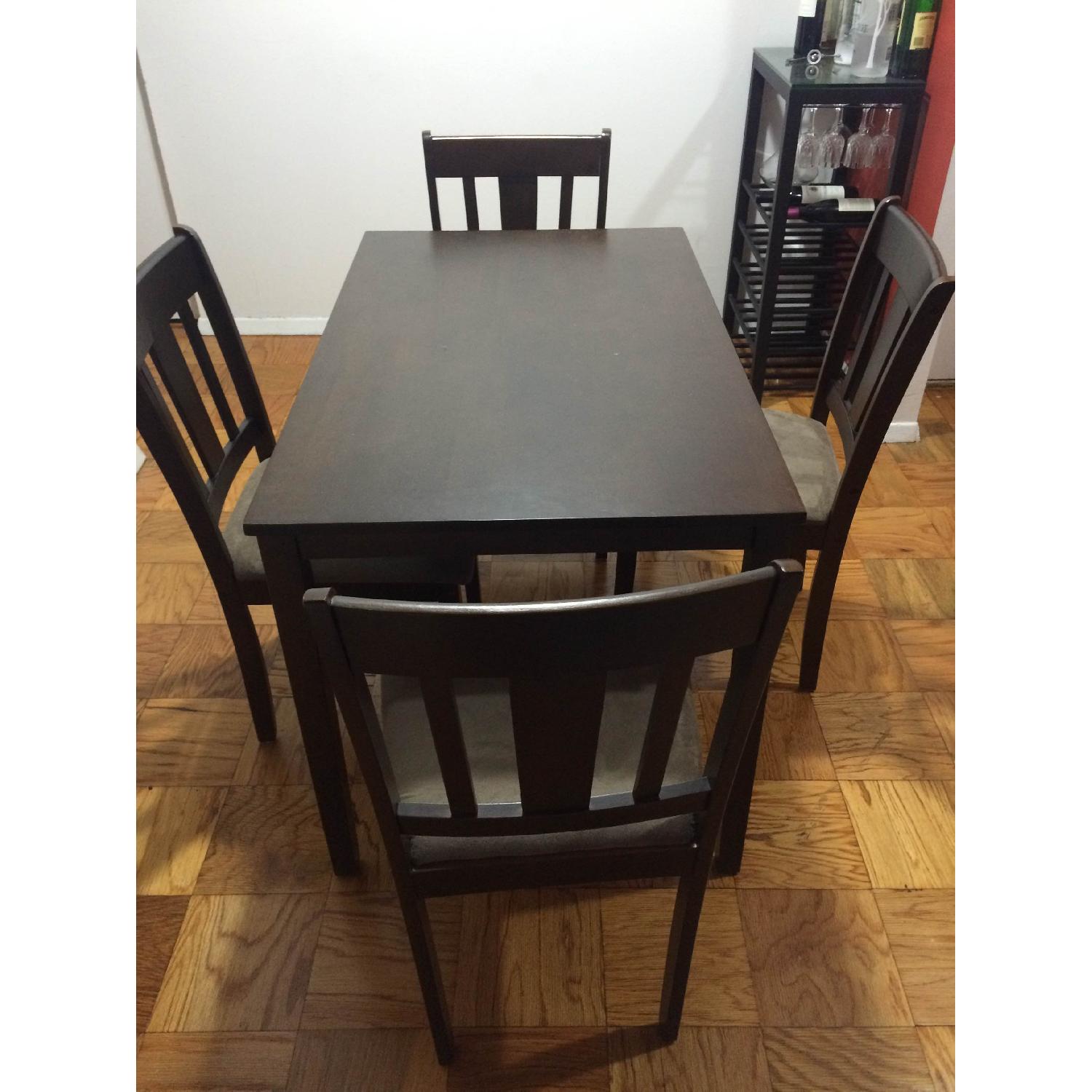 Dining Table w/ 4 Cushioned Chairs - image-1