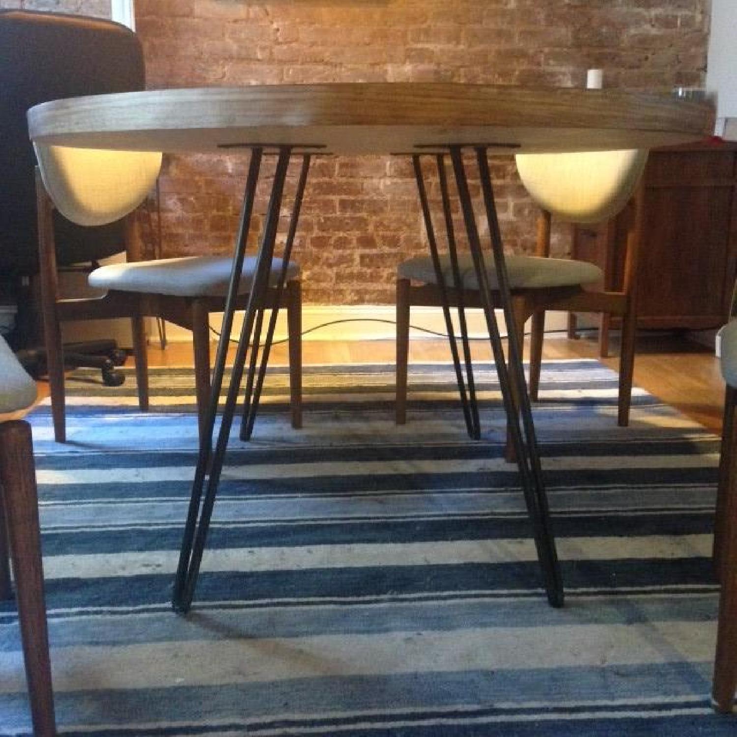 Custom Walnut Oval Table w/ Lazy Susan - image-3