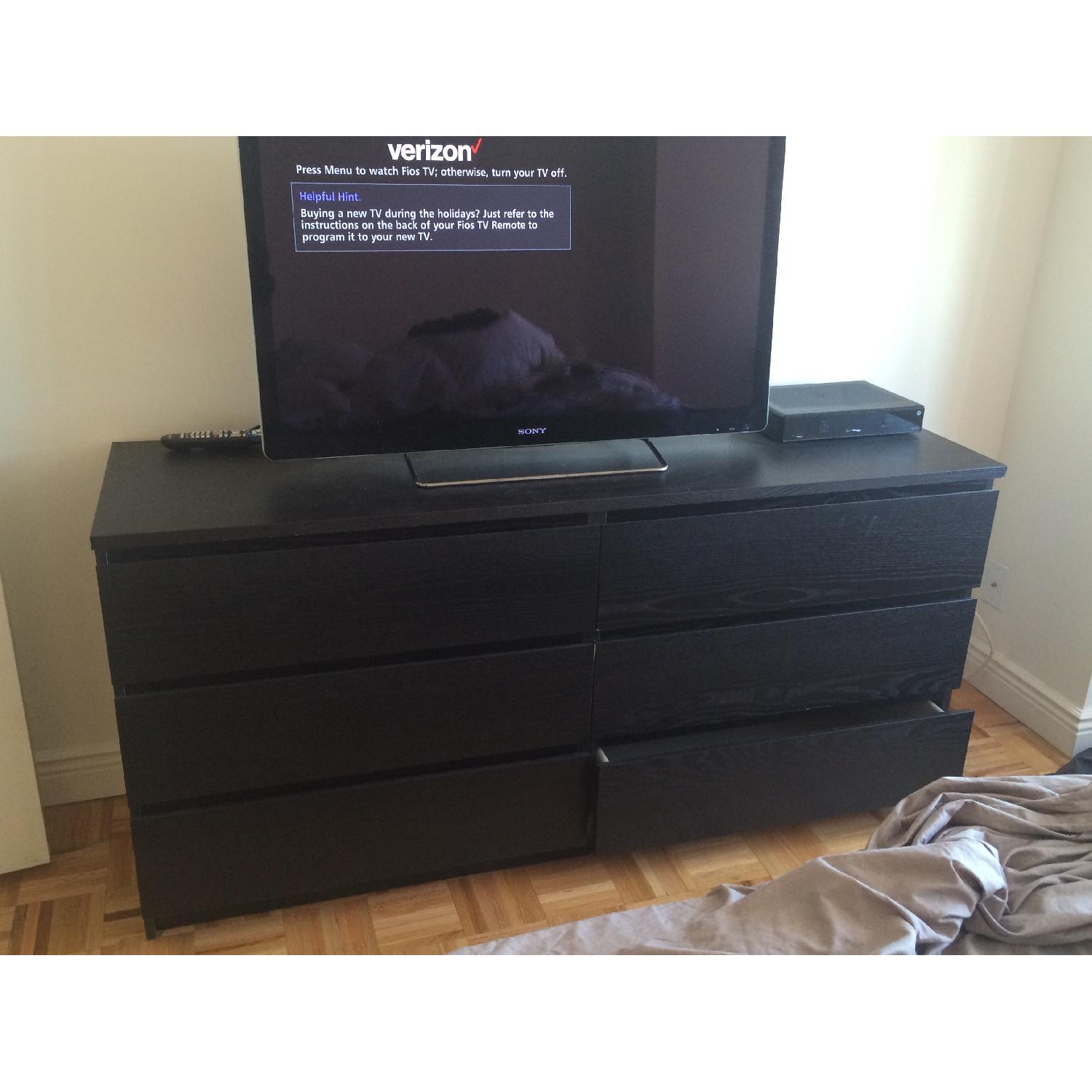 Ikea Black Dresser - image-1