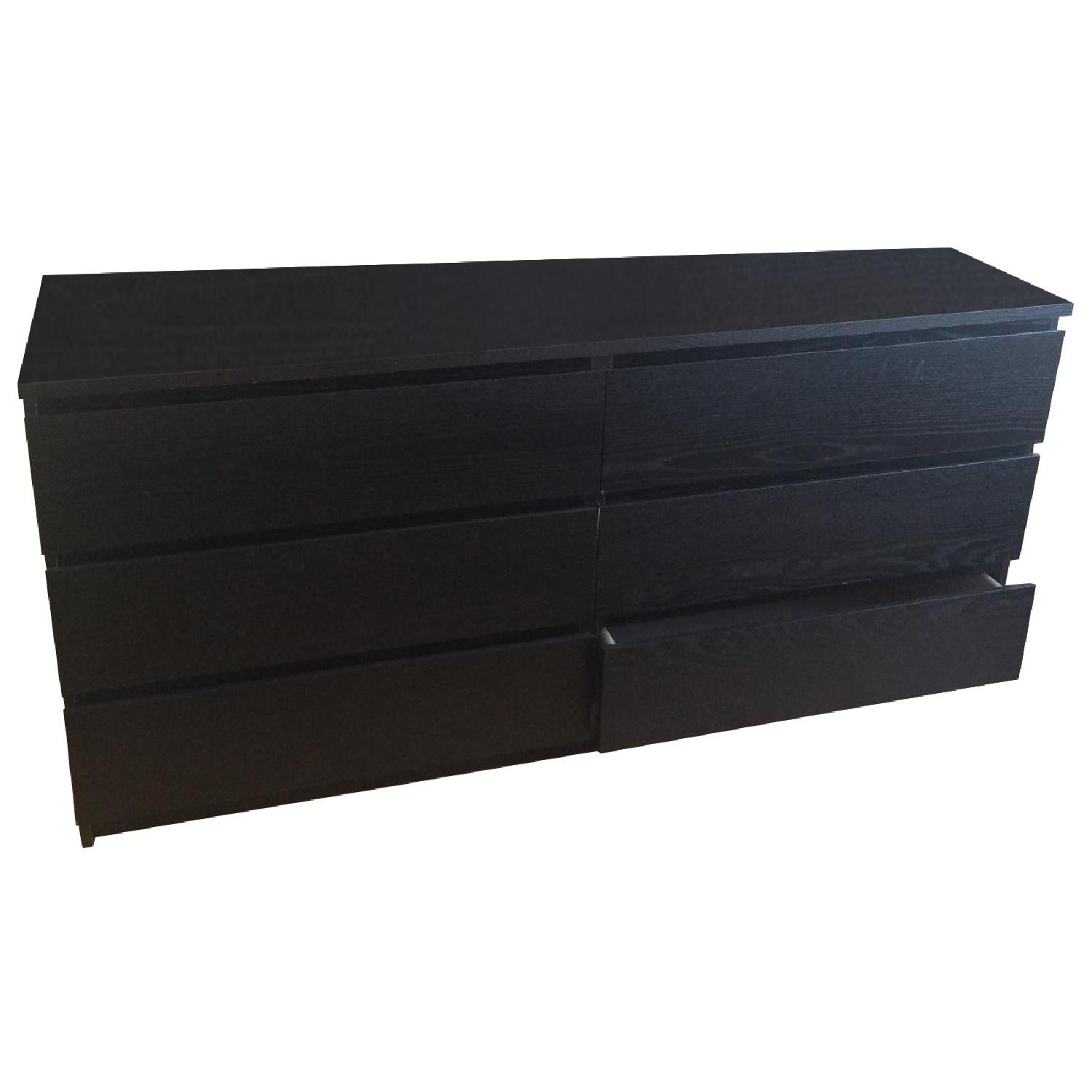 Ikea Black Dresser - image-0