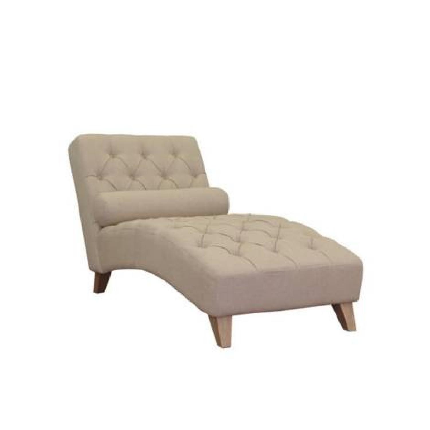 Crate & Barrel Upholstered Queen Bed & Cleo Chaise - image-7