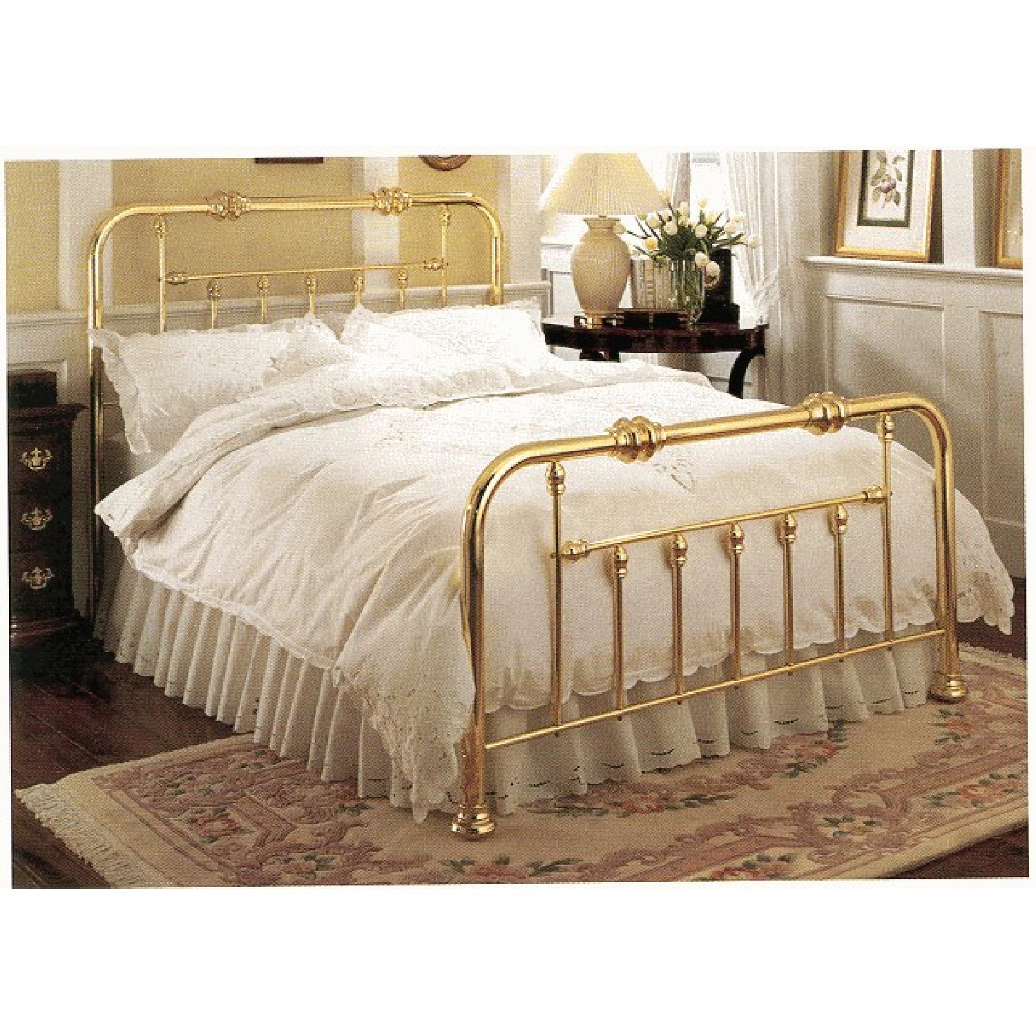 Oxford Antique Queen Size Brass Bed - image-5