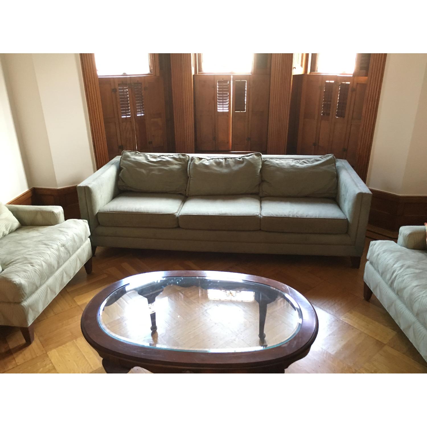 Mitchell Gold + Bob Williams Reese Sofa in Blue-Green - image-1