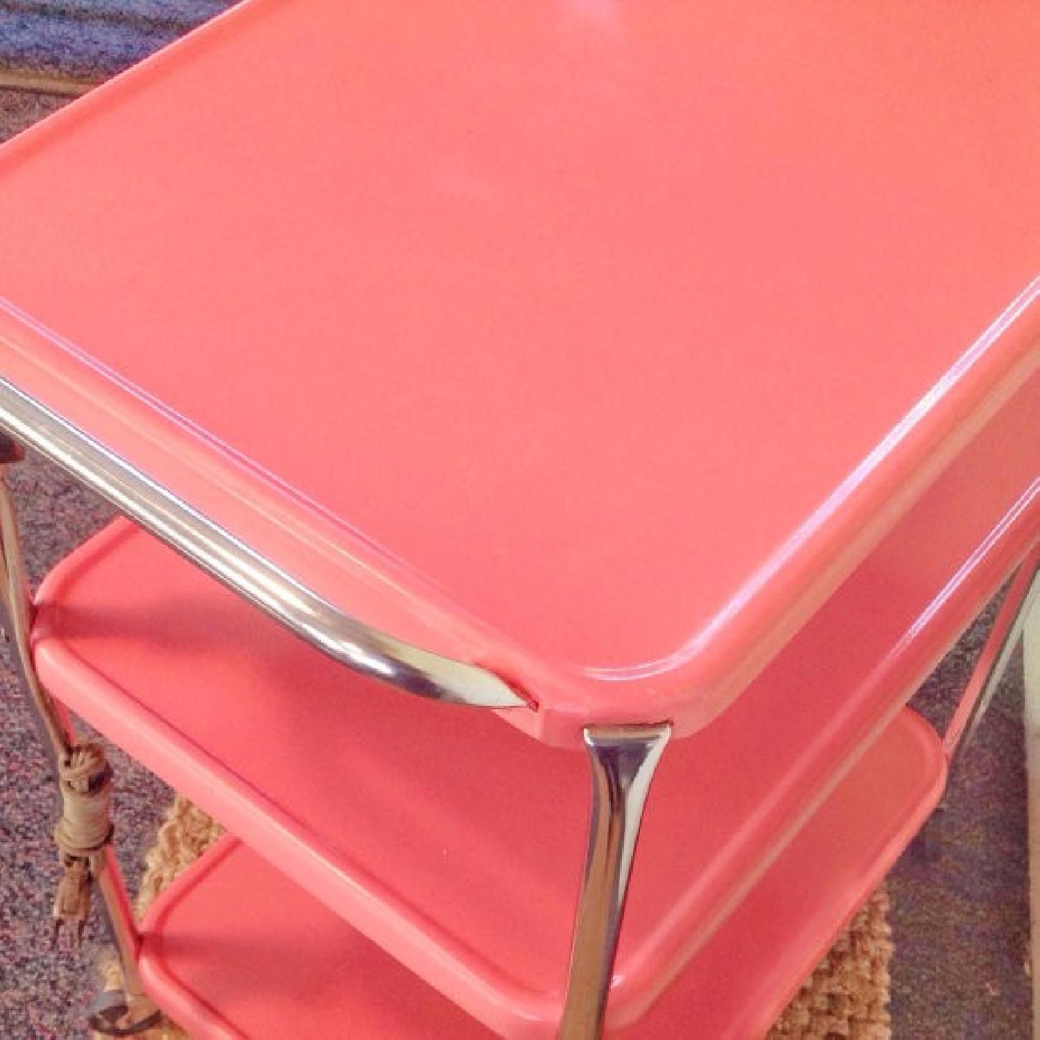 Vintage Upcycled Metal Rolling Kitchen Cart - image-4