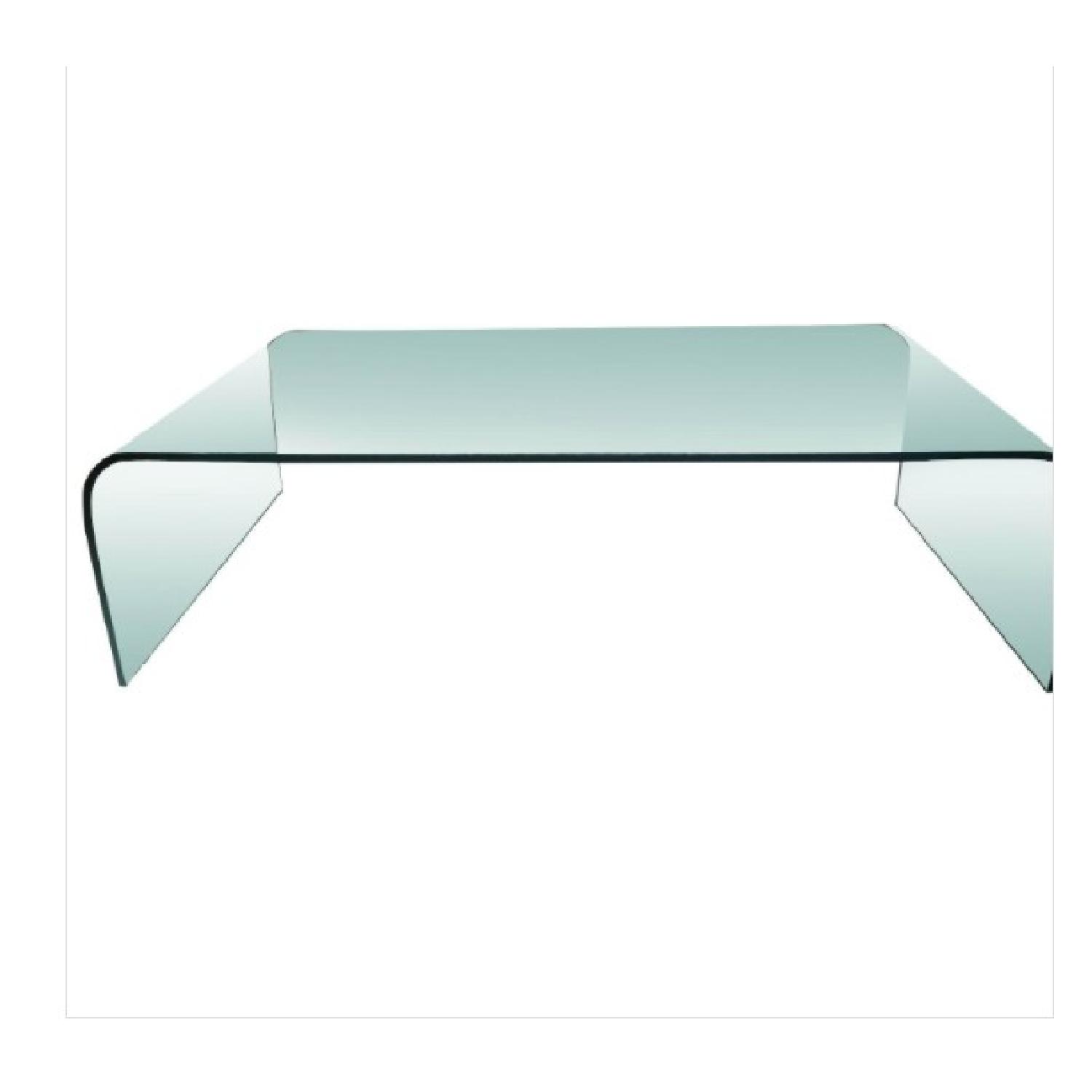 Storehouse Furniture Retro Glass Coffee Table + Matching Side Tables - image-2
