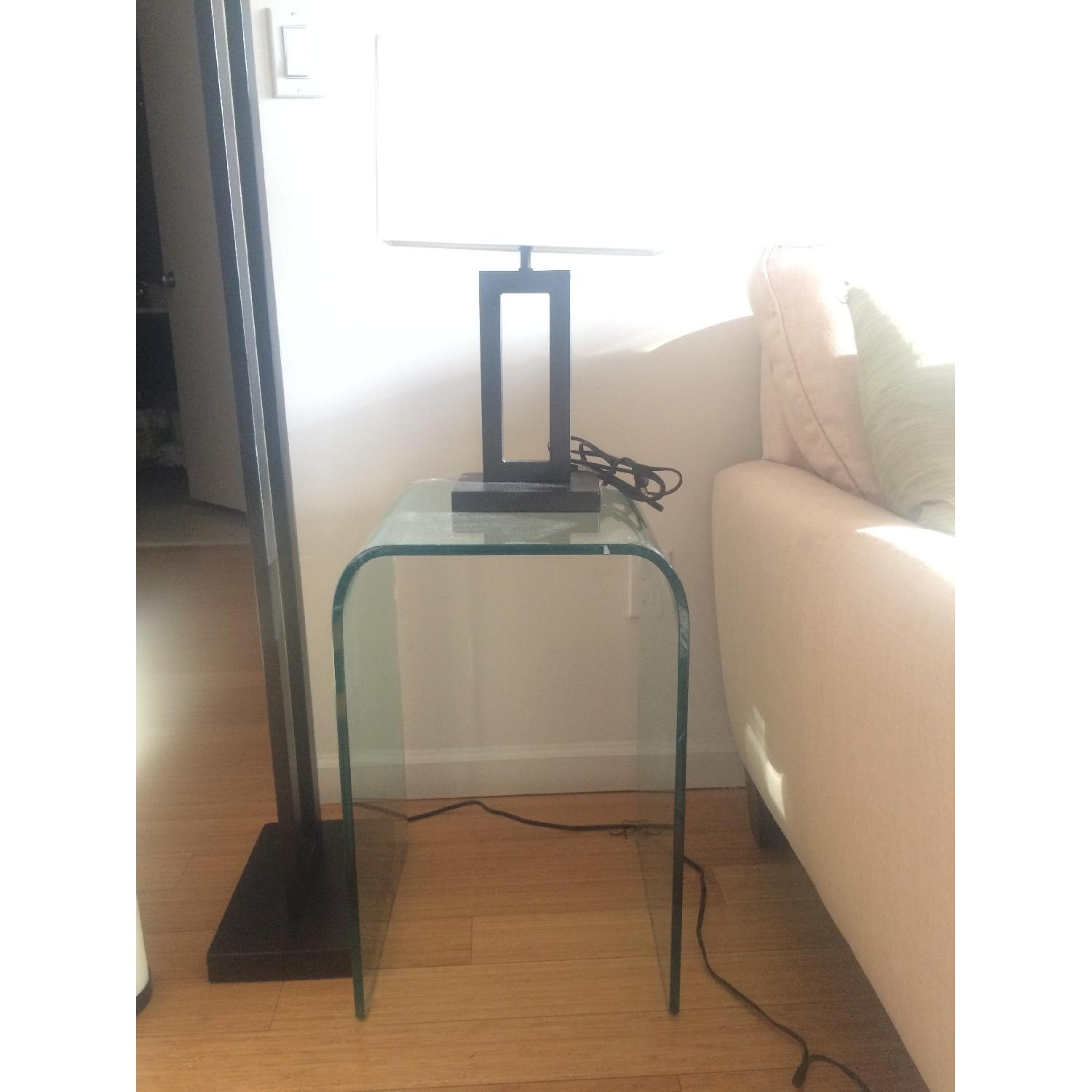 Storehouse Furniture Retro Glass Coffee Table + Matching Side Tables - image-3
