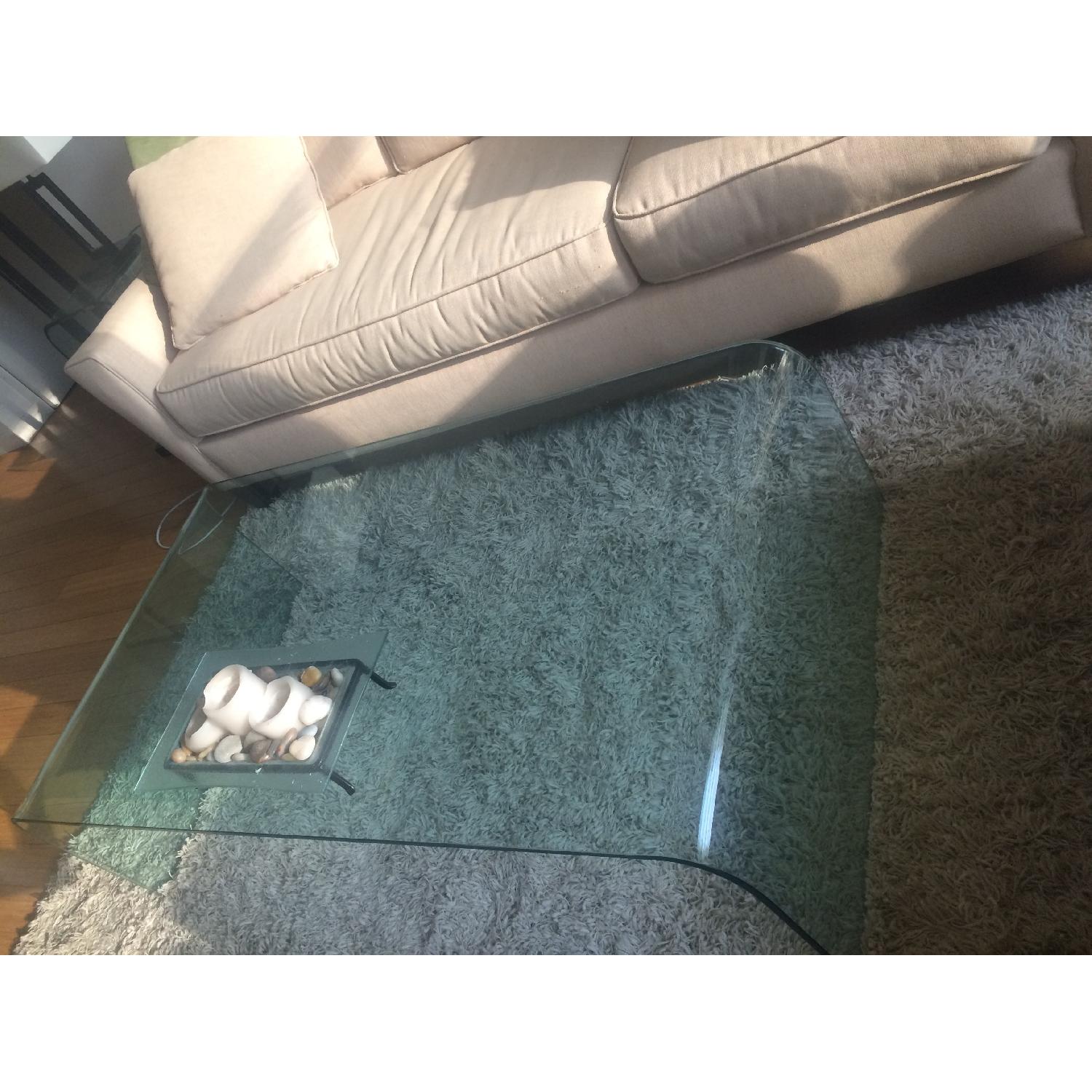 Storehouse Furniture Retro Glass Coffee Table + Matching Side Tables - image-4