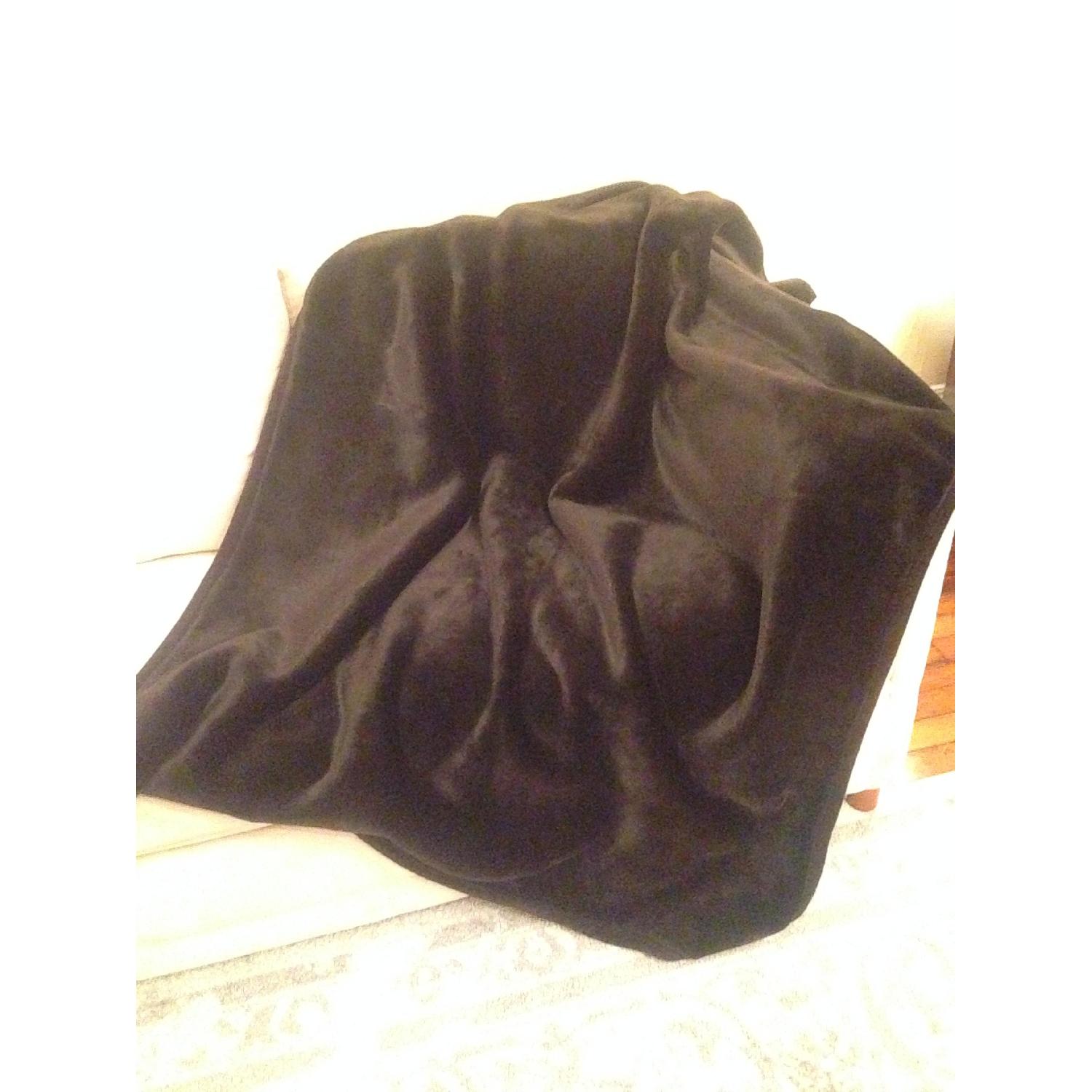 Pottery Barn Faux Fur Throw AptDeco