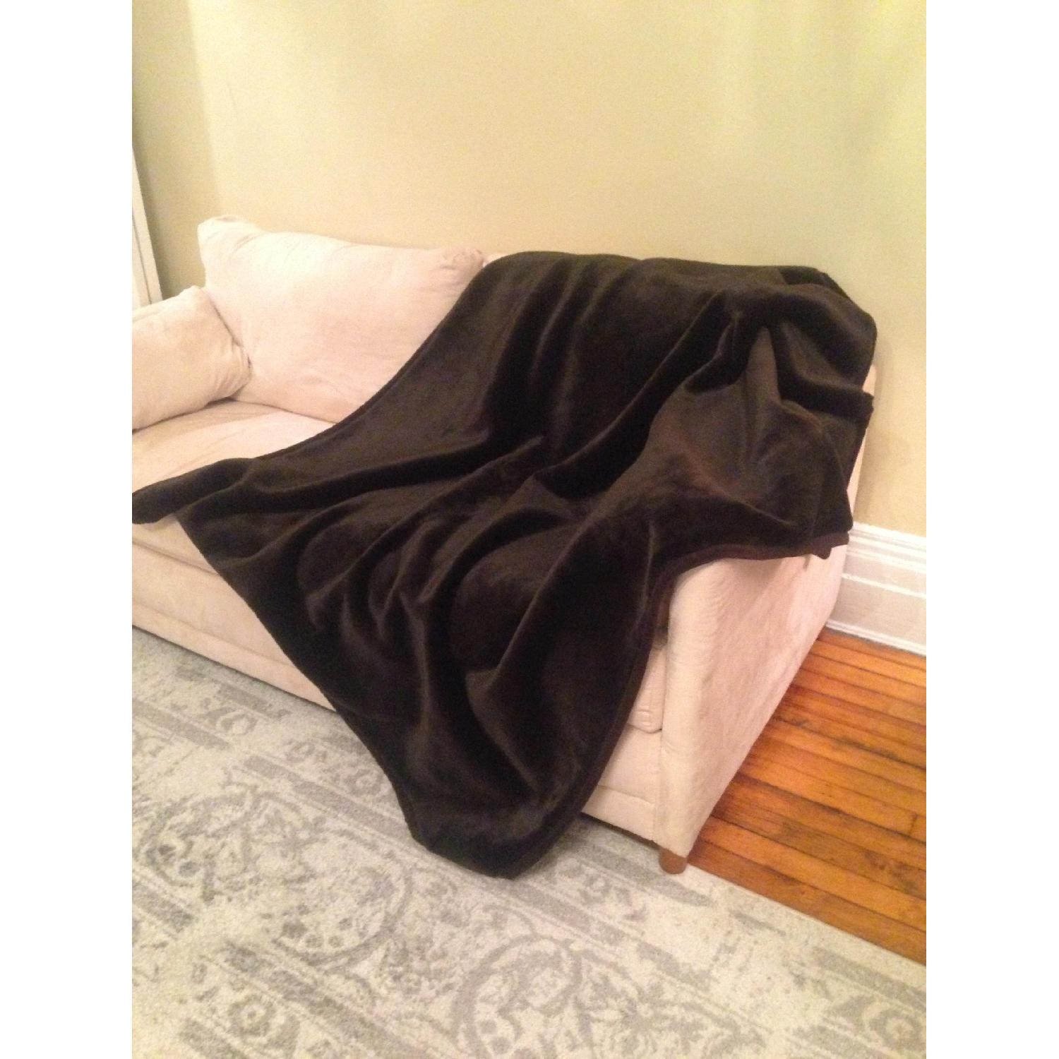 Pottery Barn Faux Fur Throw AptDeco