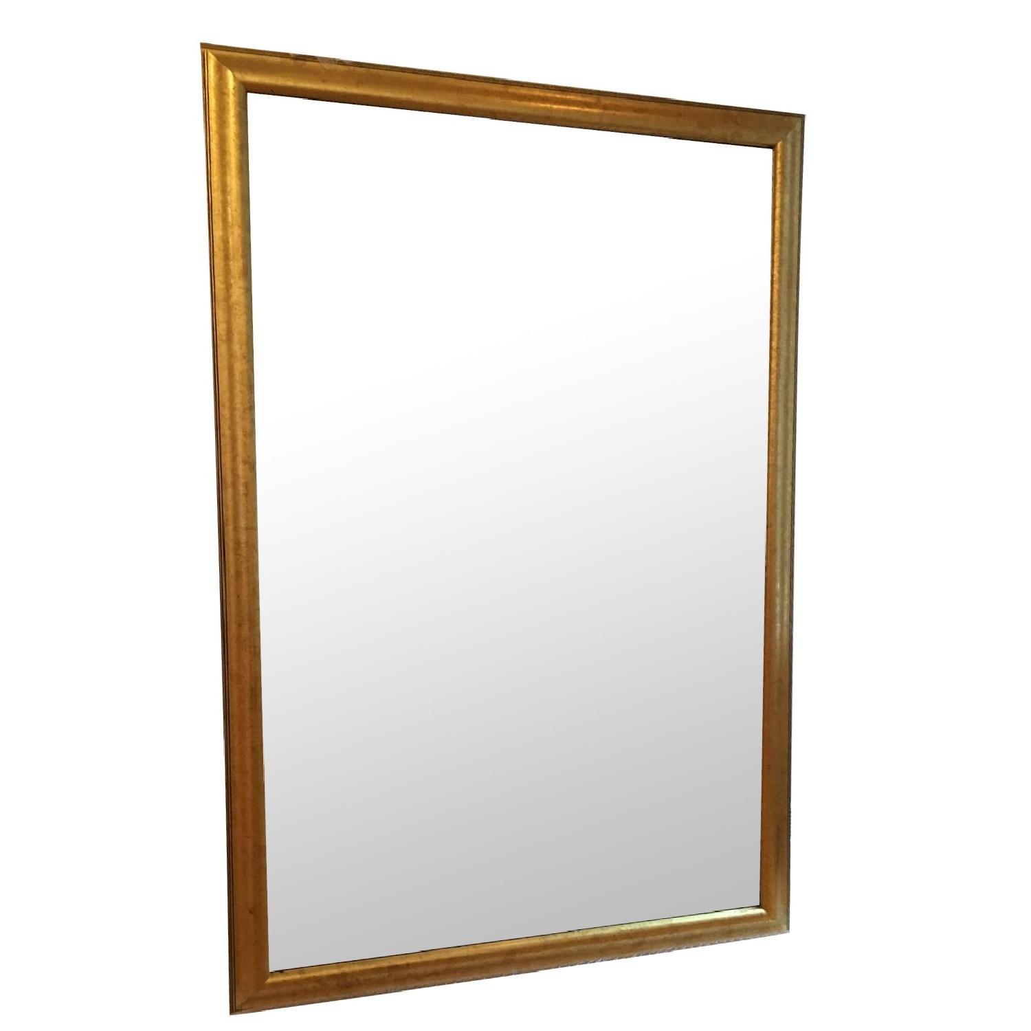 Large Gold Leaf Mirror - image-0