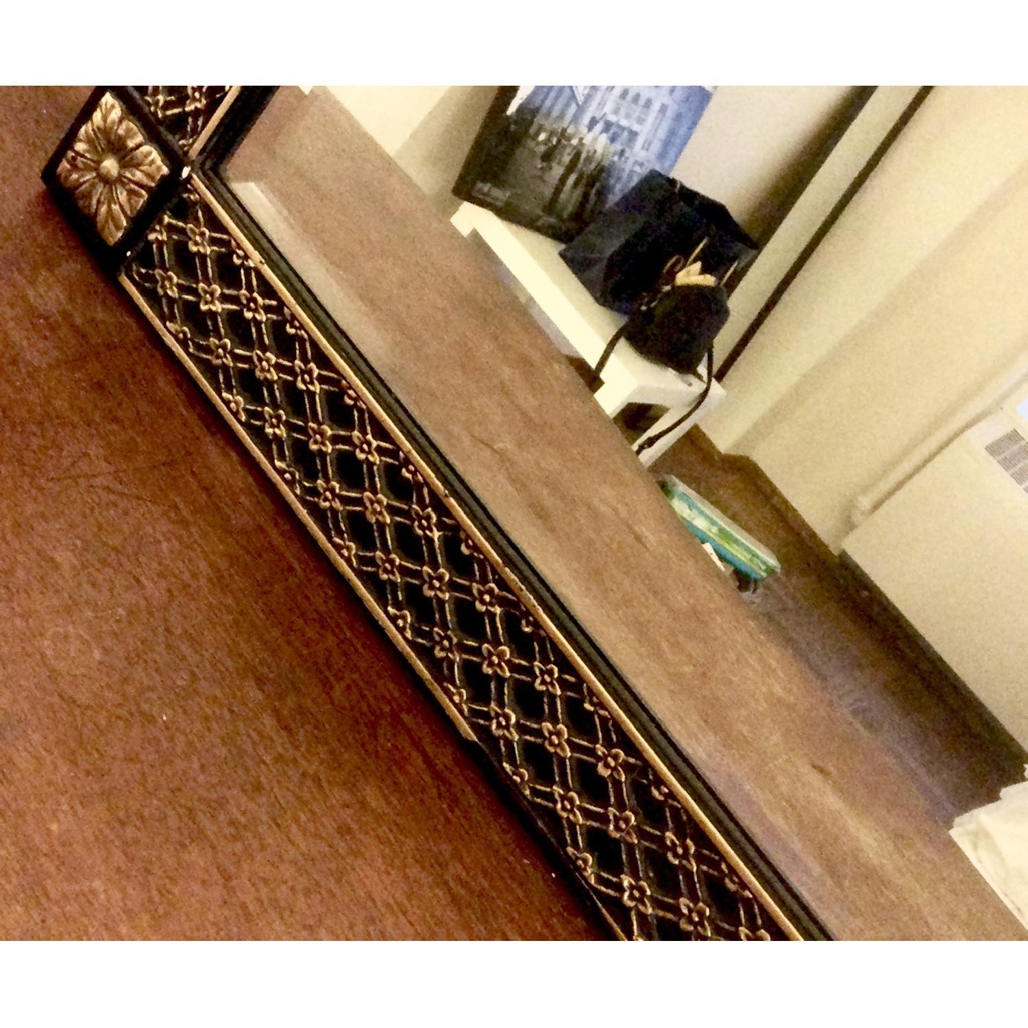 Vintage Decorative Wall Mirror w/ Beveled Edge - image-1