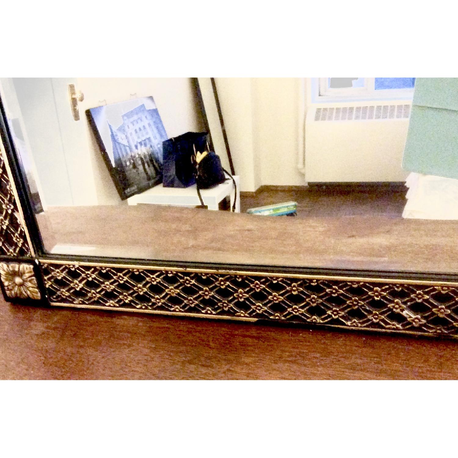 Vintage Decorative Wall Mirror w/ Beveled Edge - image-3