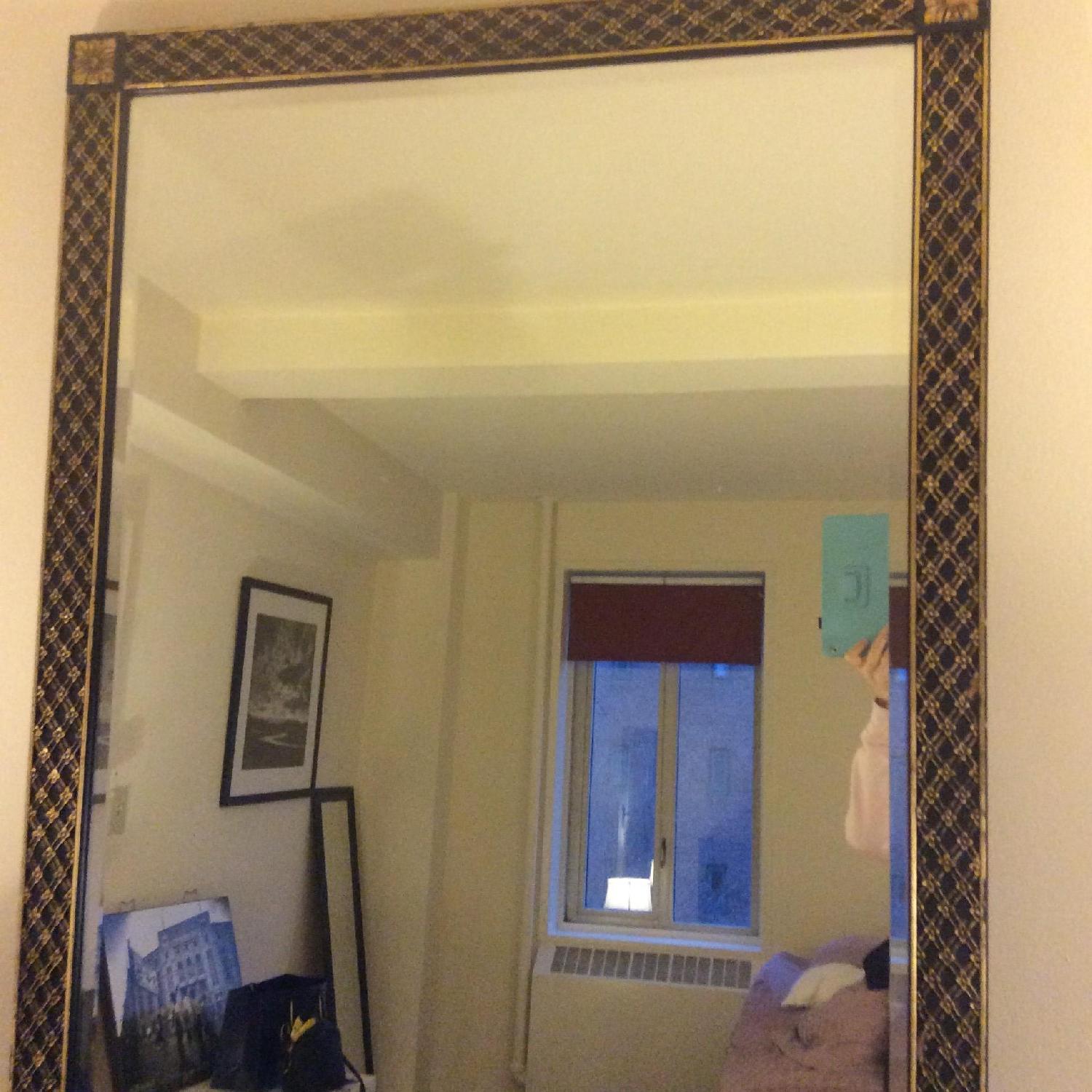 Vintage Decorative Wall Mirror w/ Beveled Edge - image-5