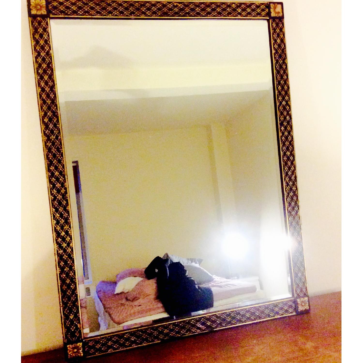 Vintage Decorative Wall Mirror w/ Beveled Edge - image-6