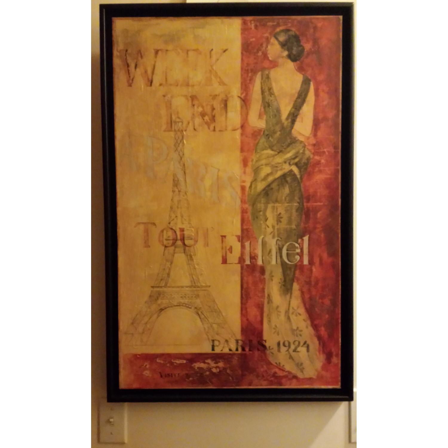 Fabrice De Villeneuve Vintage French Themed Framed Paintings  - Pair - image-3