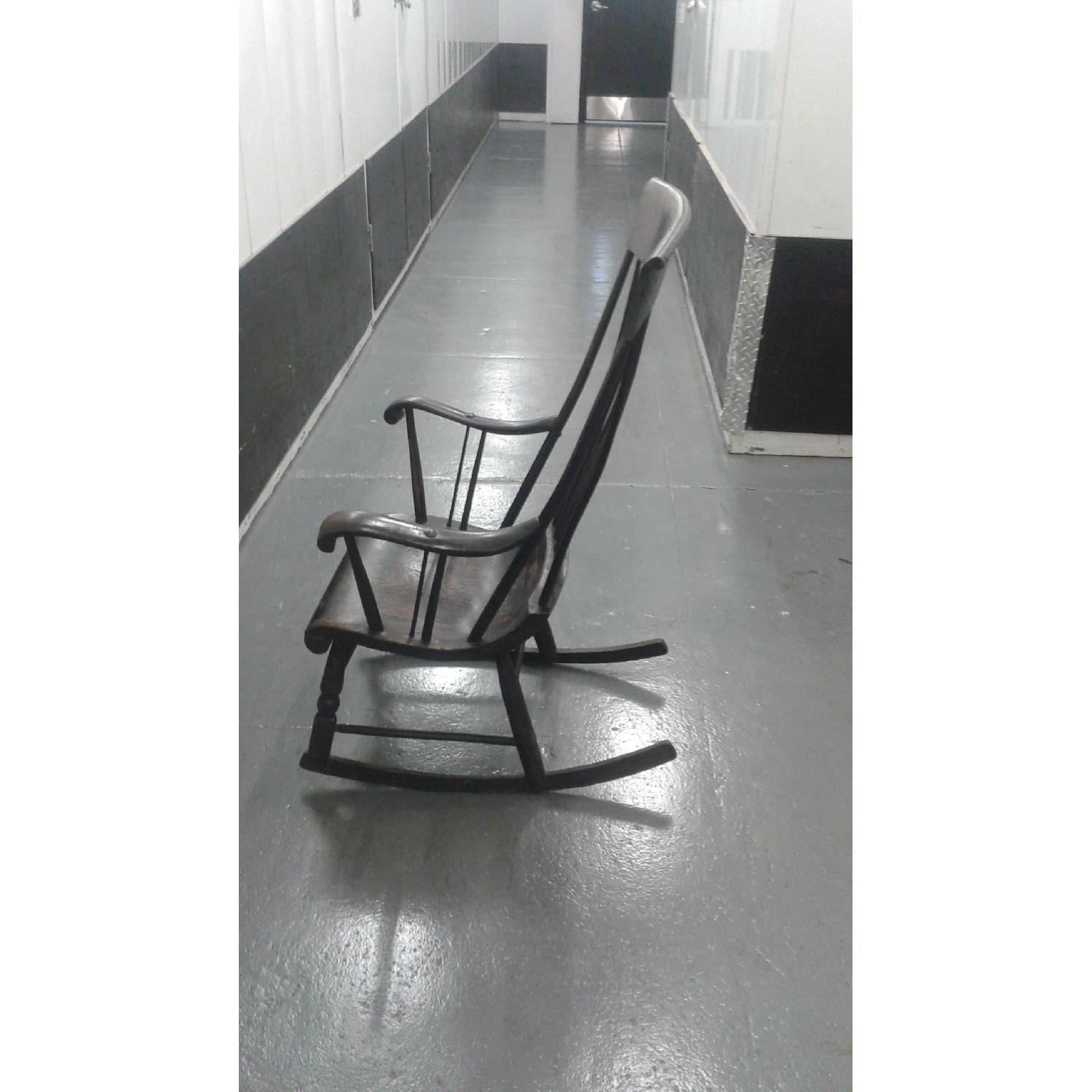 Antique 1820-1840 Boston Windsor Birdcage Rocking Chair - image-2