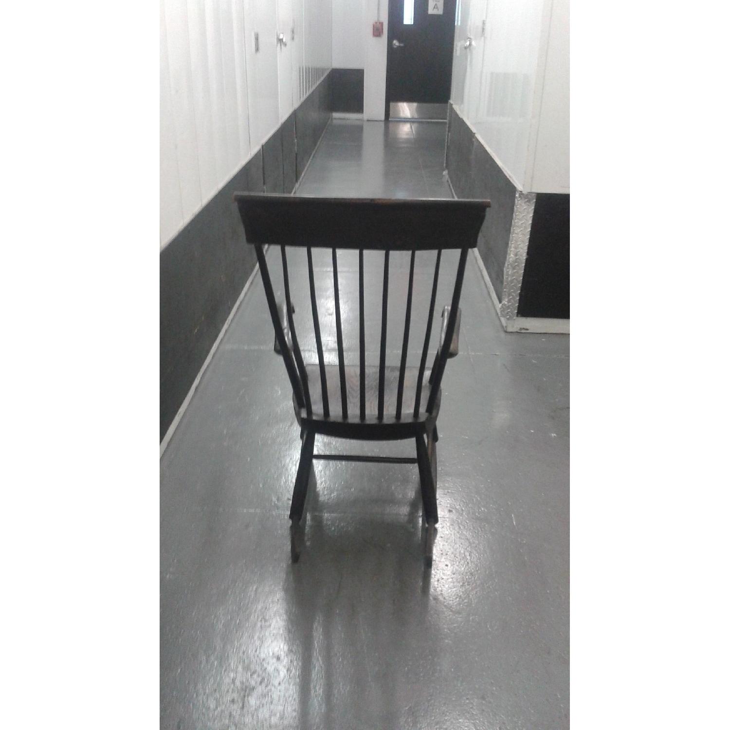 Antique 1820-1840 Boston Windsor Birdcage Rocking Chair - image-4