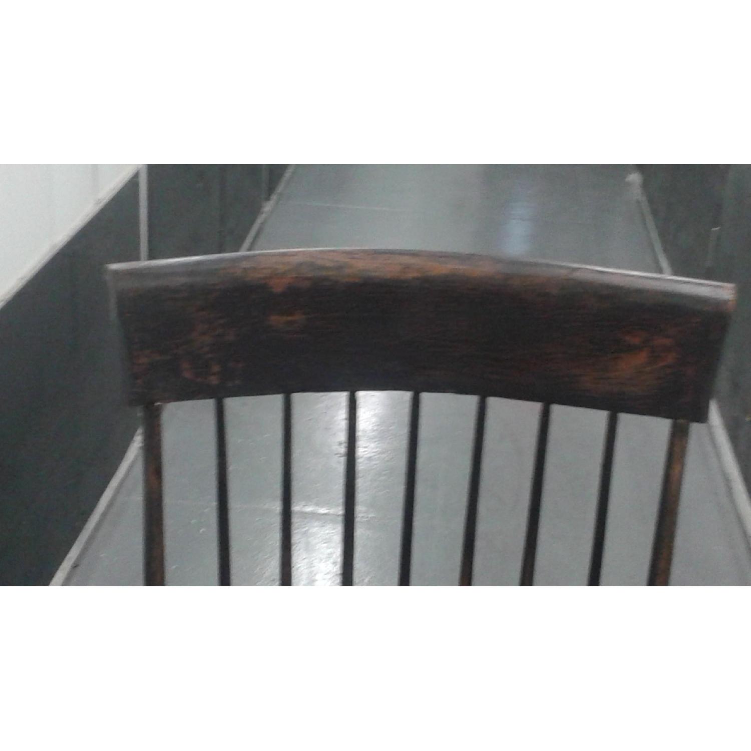 Antique 1820-1840 Boston Windsor Birdcage Rocking Chair - image-8